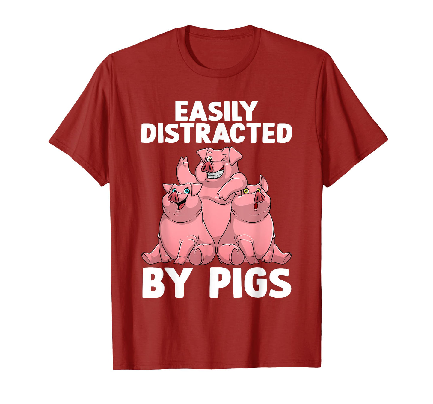 Funny Pig Design For Men Women Kids Farm Animal Pig Lovers T-Shirt