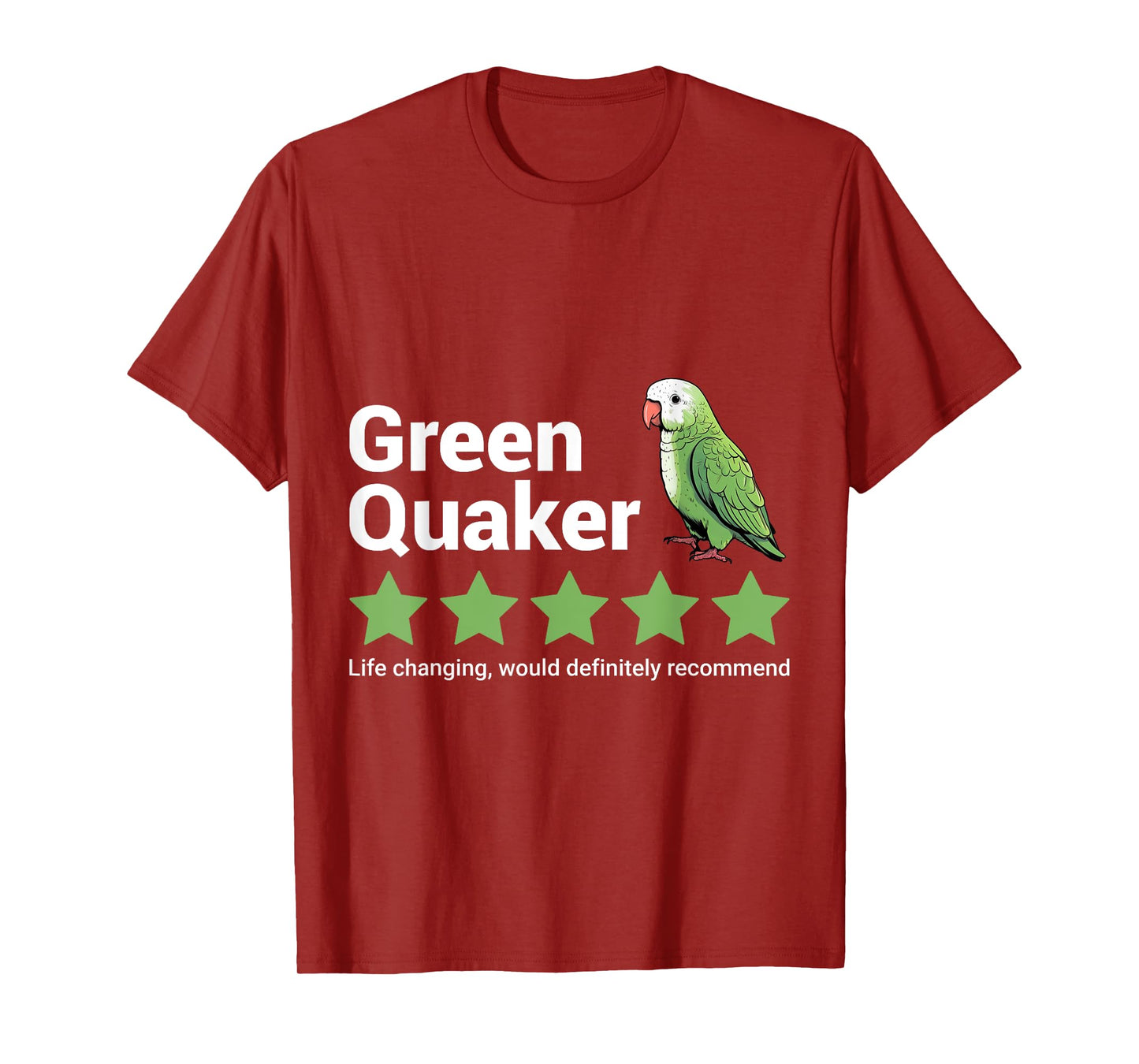 Green Quaker Parrot T-Shirt
