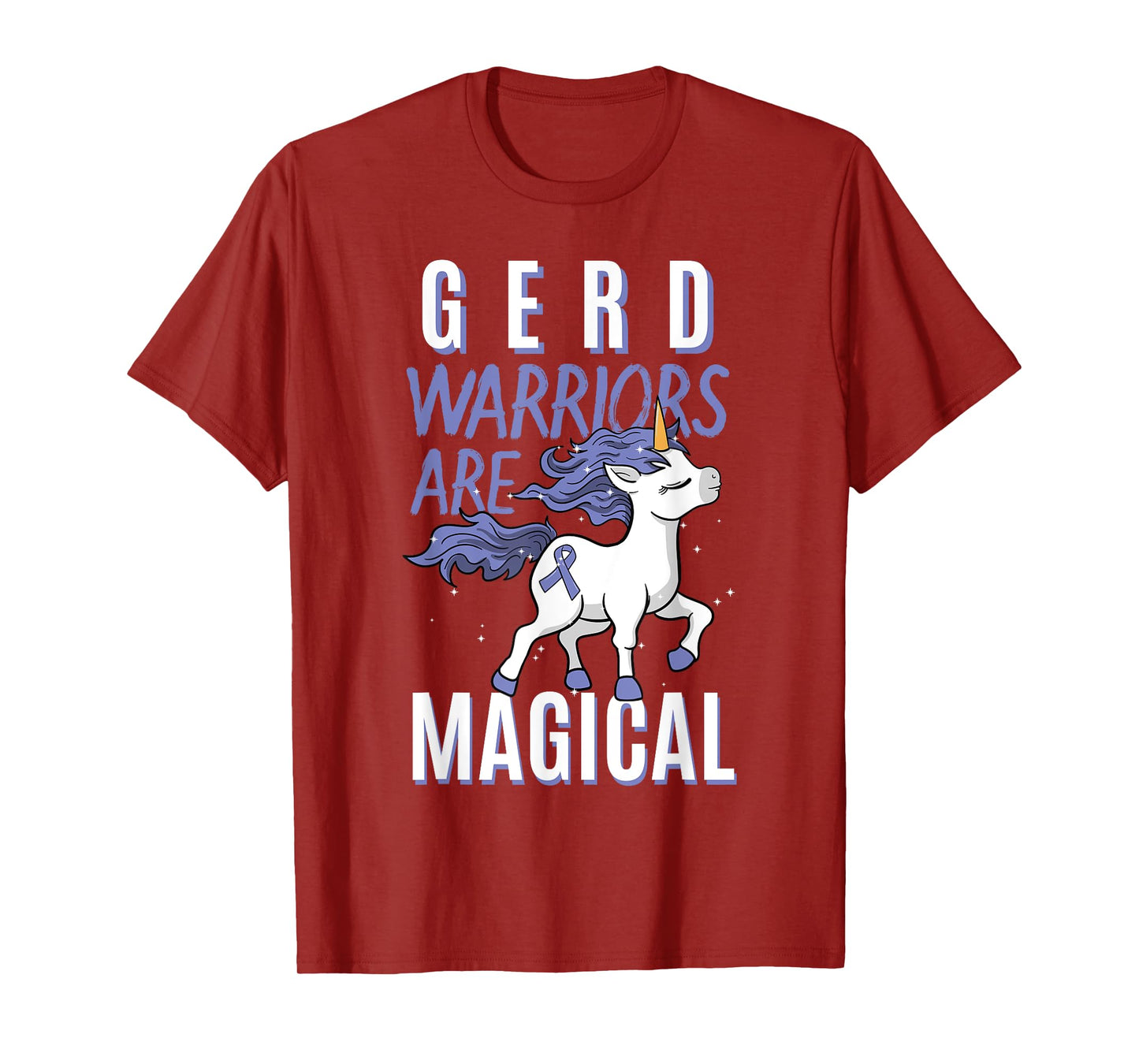 GERD Warrior Gastroesophageal Reflux Disease Unicorn Lover T-Shirt