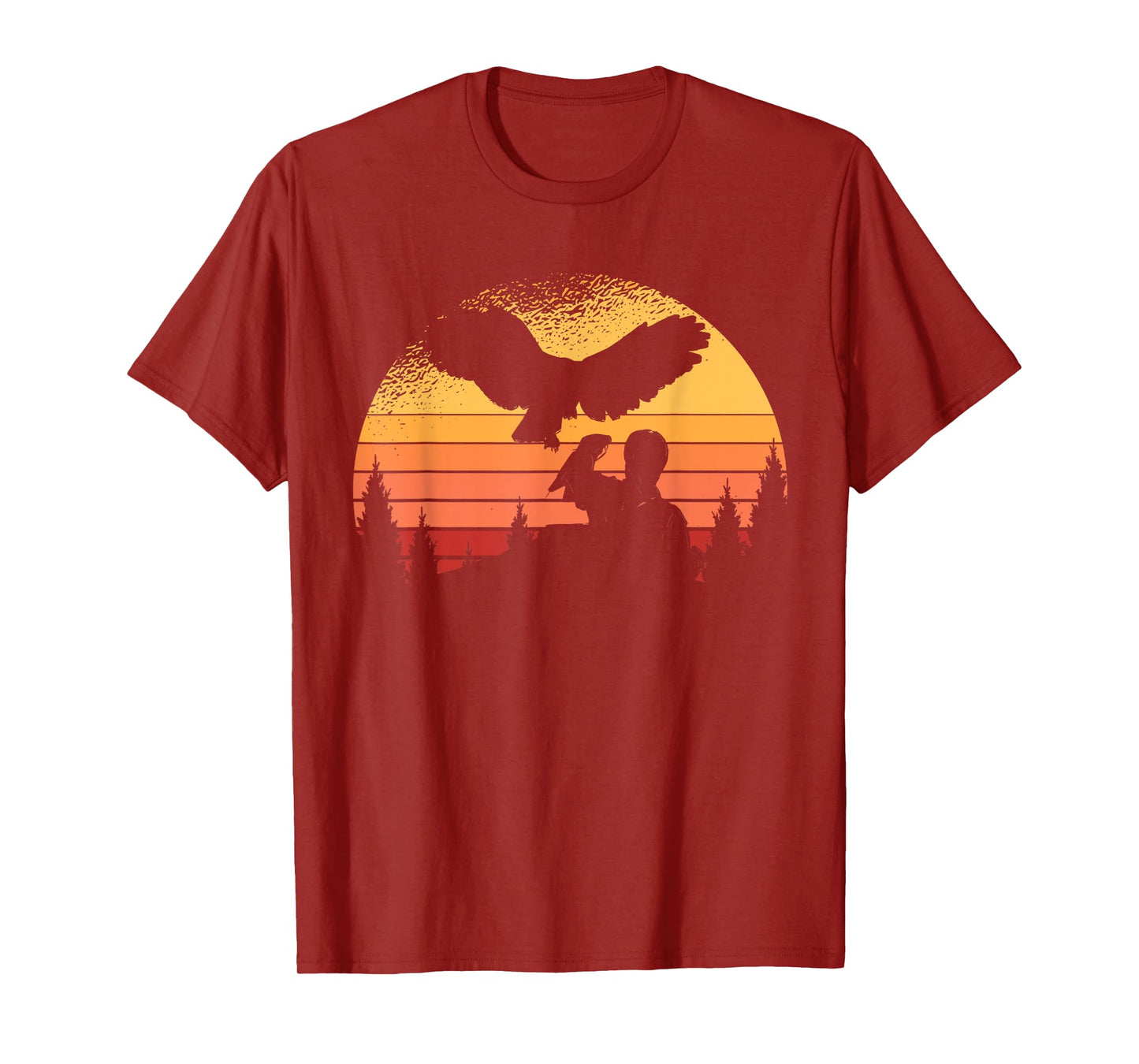 Funny Falconer Peregrine Falcon Flying Vintage Bird Falconry T-Shirt