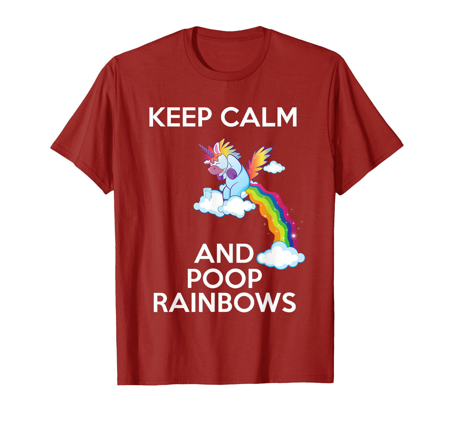 Unicorns Lover Gift Funny Rainbow Pooping Unicorn T-Shirt