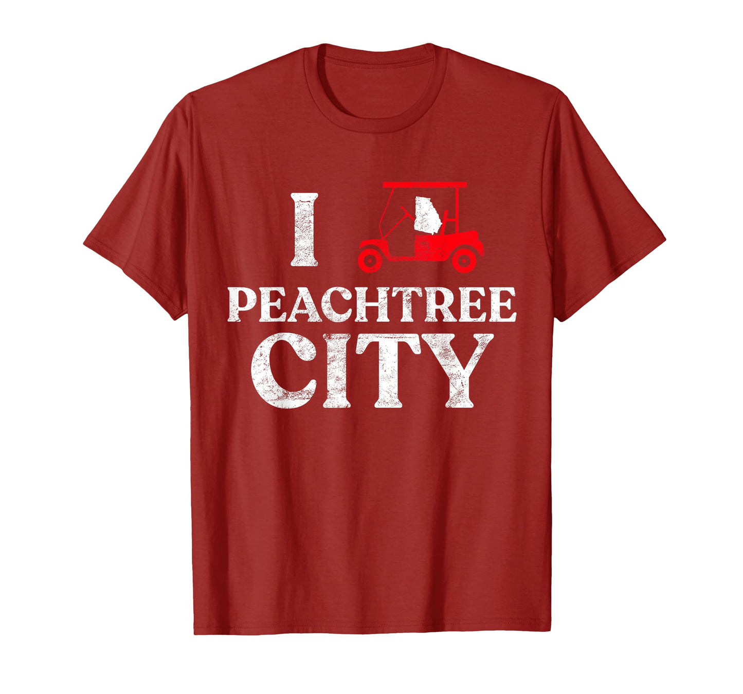 Peachtree City GA T Shirt Funny Golf Cart Shirt Georgia Tee T-Shirt