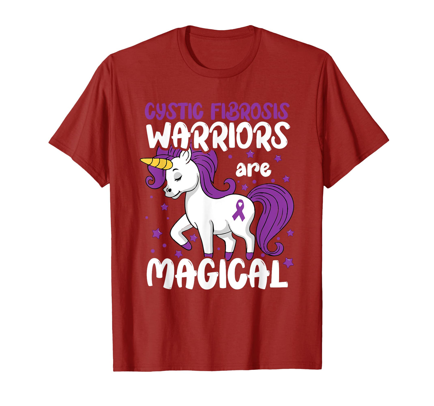 Cystic Fibrosis Warrior Purple Cystic Fibrosis Awareness T-Shirt