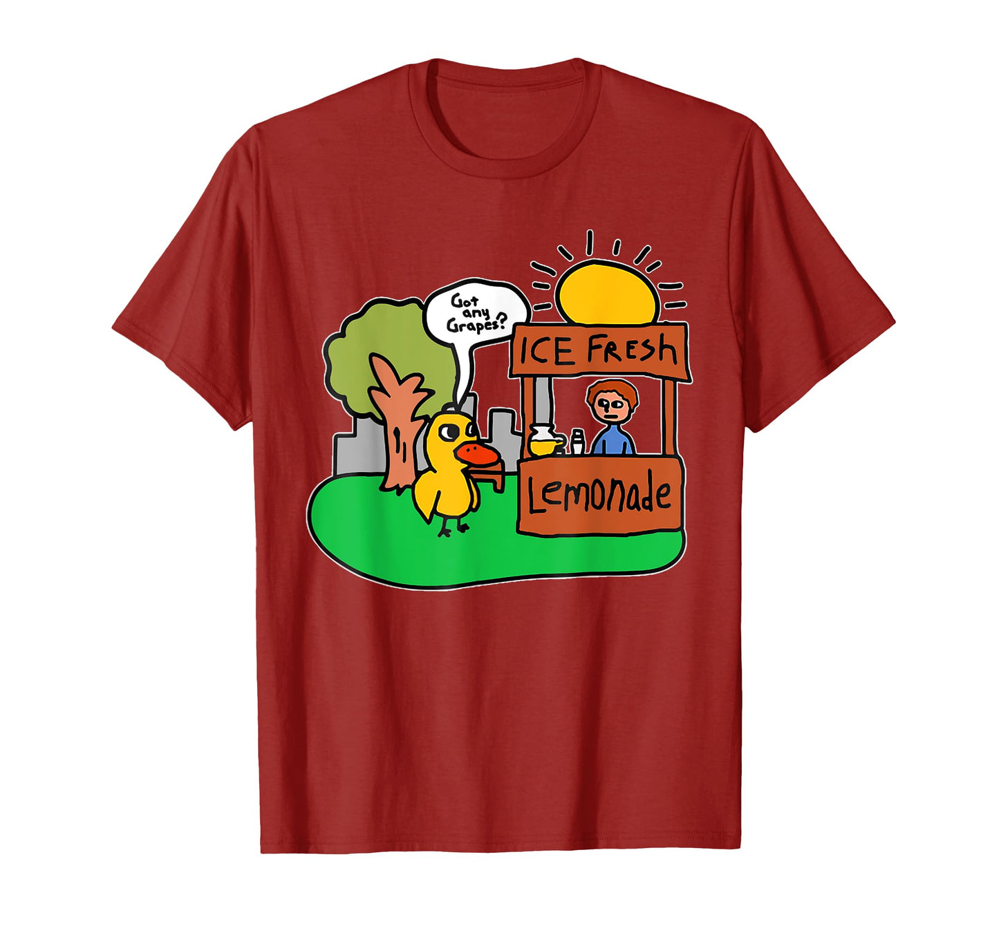 Ice Fresh Lemonade Got Any Grapes Duck Funny Gift T-Shirt