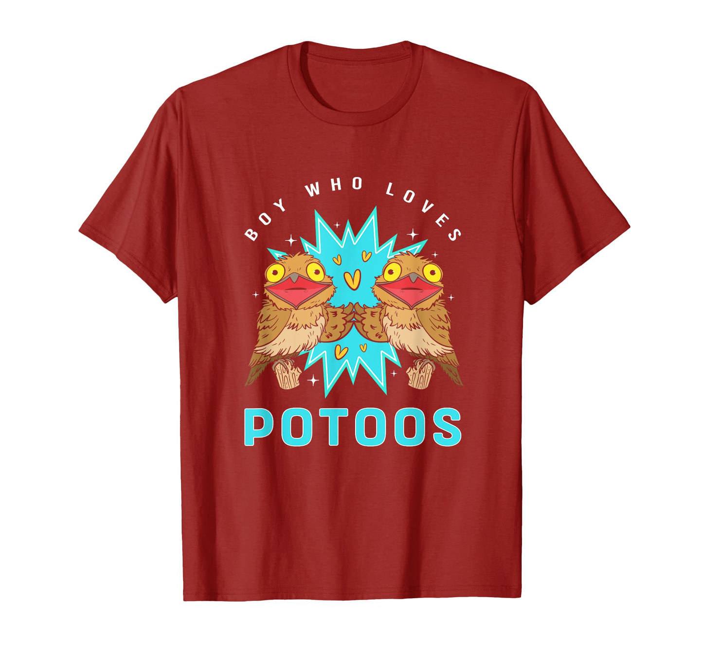 Funny Potoo Bird Lover Boy Who Loves Potoos T-Shirt