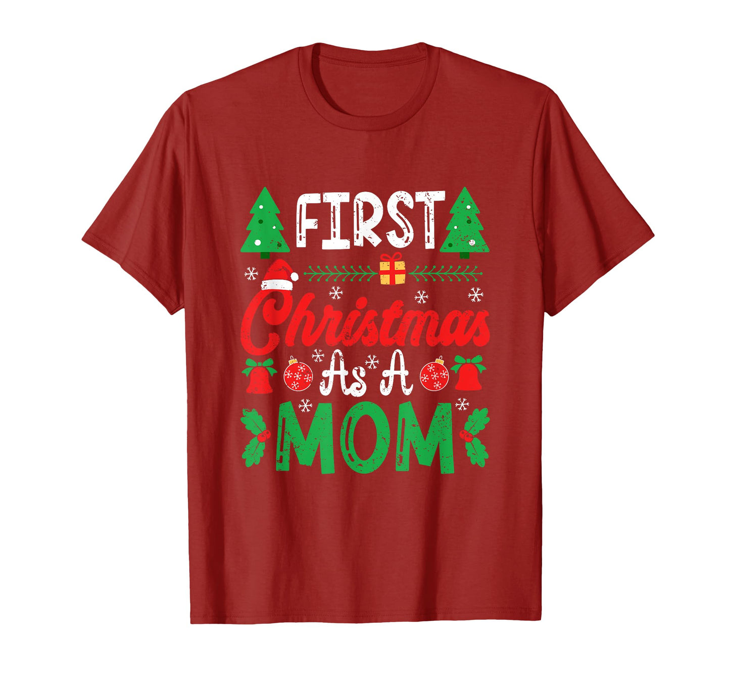 First Christmas as a Mom New Mommy 1st Christmas T-Shirt