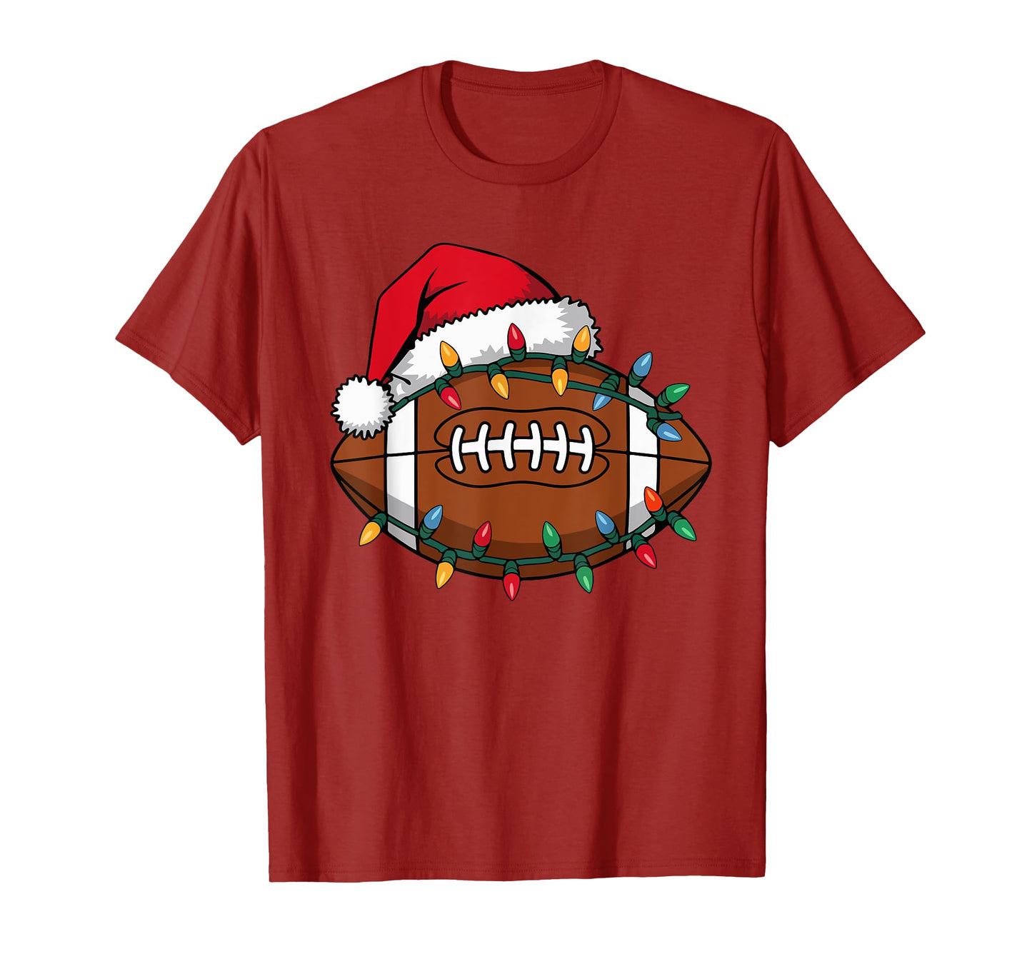Boys Christmas Football Kids Football Christmas Women Men T-Shirt