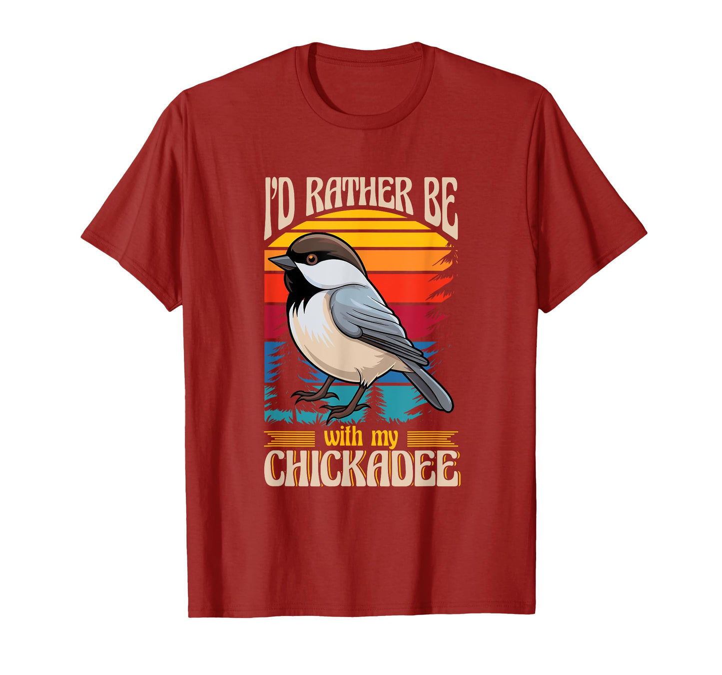 Black Capped Chickadee Lover Birding Birdwatcher Chickadee T-Shirt