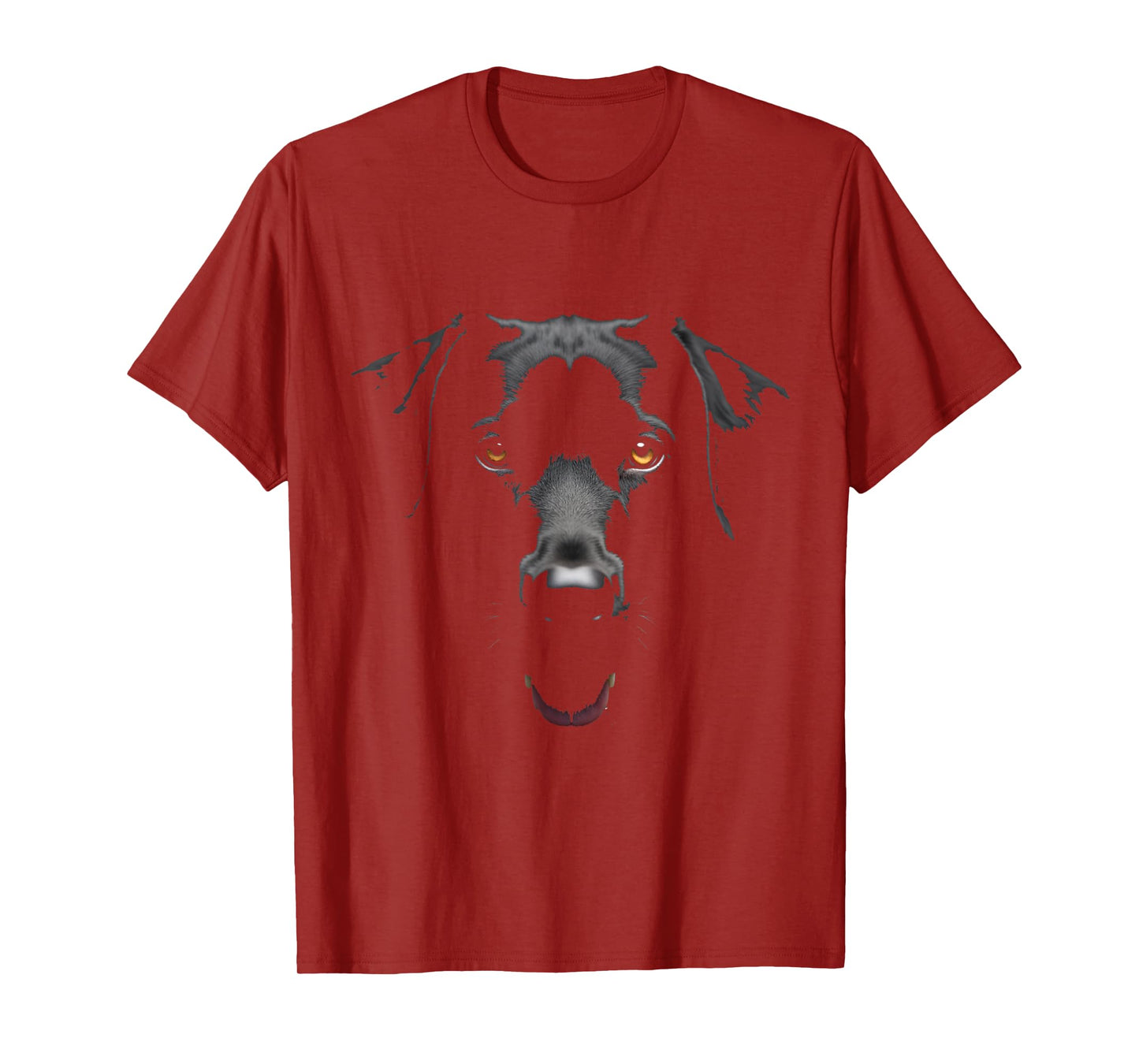 Black Labrador Retriever Dog Lab Face T-Shirt