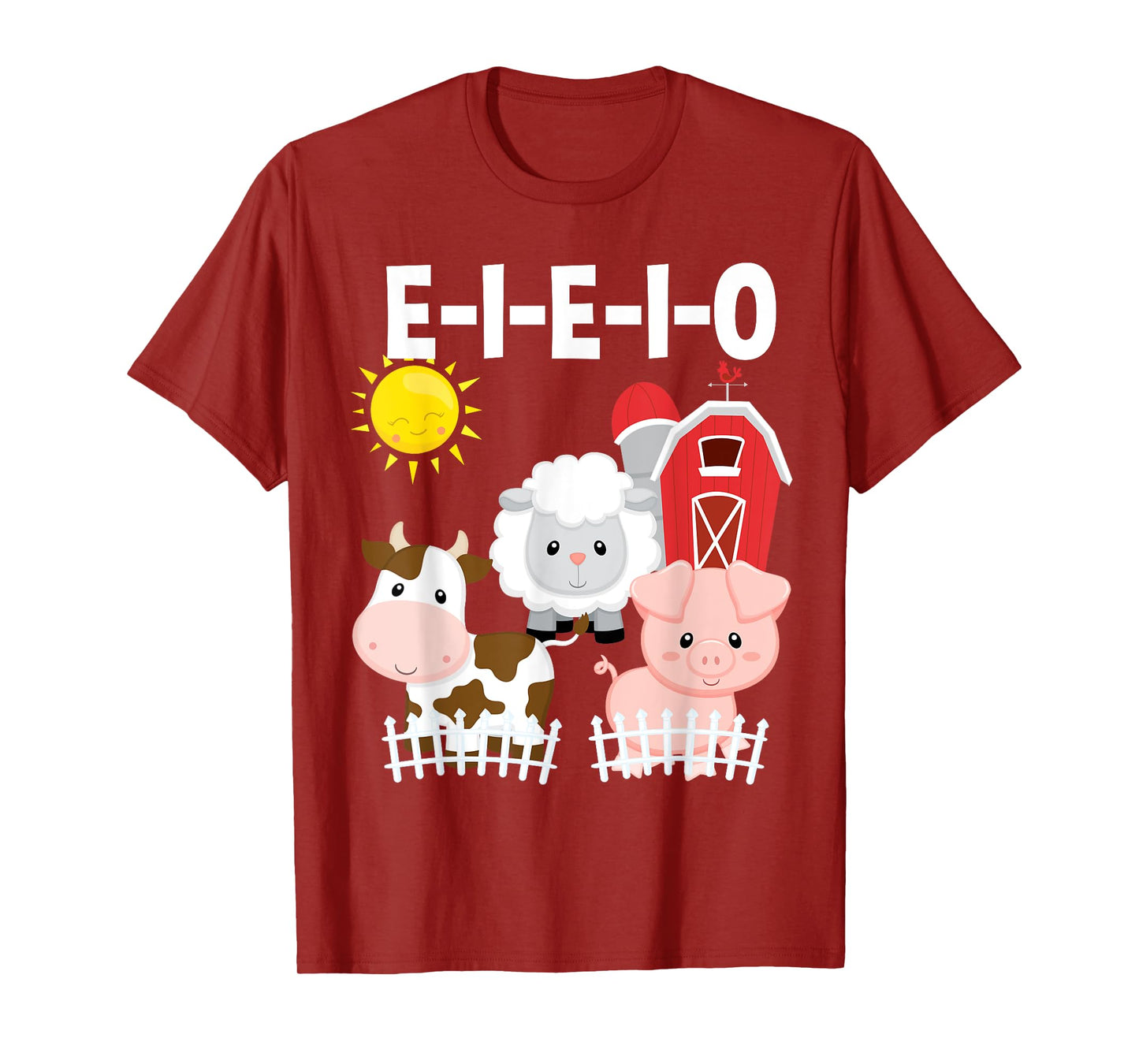 Toddler Kids Old MacDonald Had a Farm E-I-E-I-O Nursery Song T-Shirt