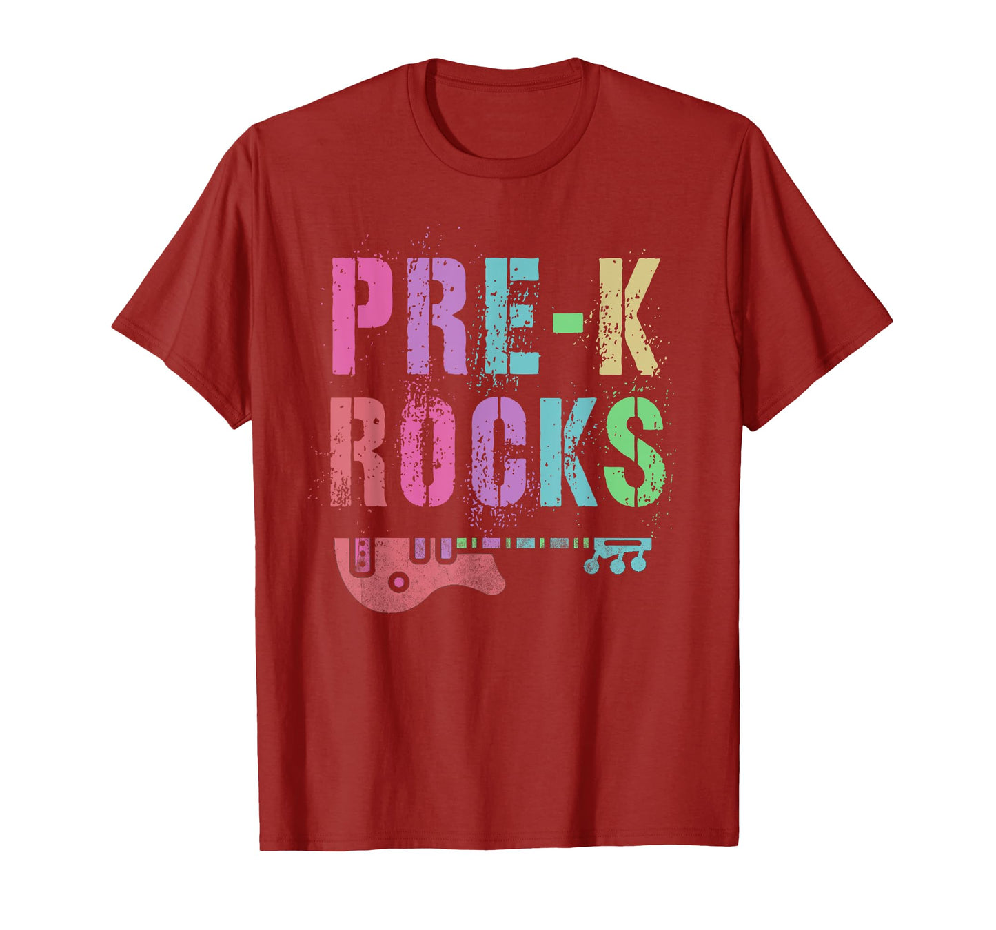 Vintage PRE-K ROCKS Teacher Rockstars I Teach ABCD Preschool T-Shirt for Men Women Girls Kids