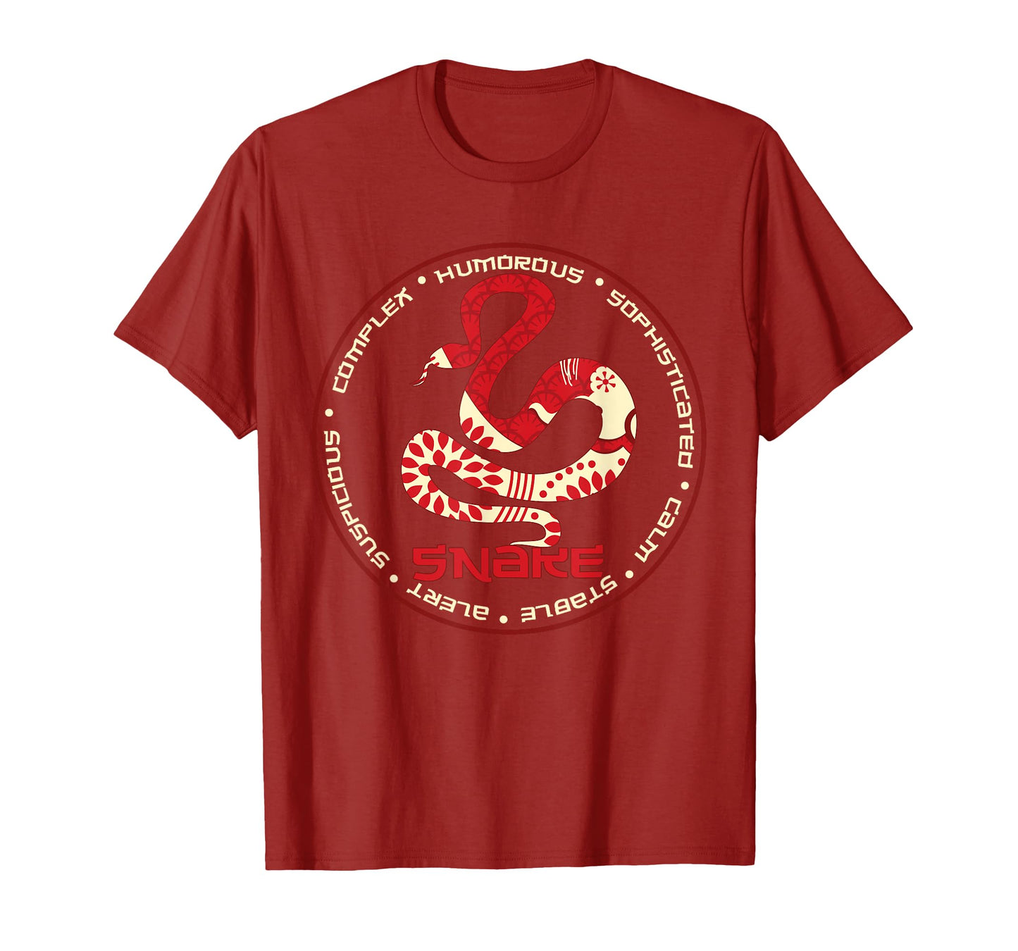 Chinese Zodiac Year of the Snake Astrology Horoscope T-Shirt