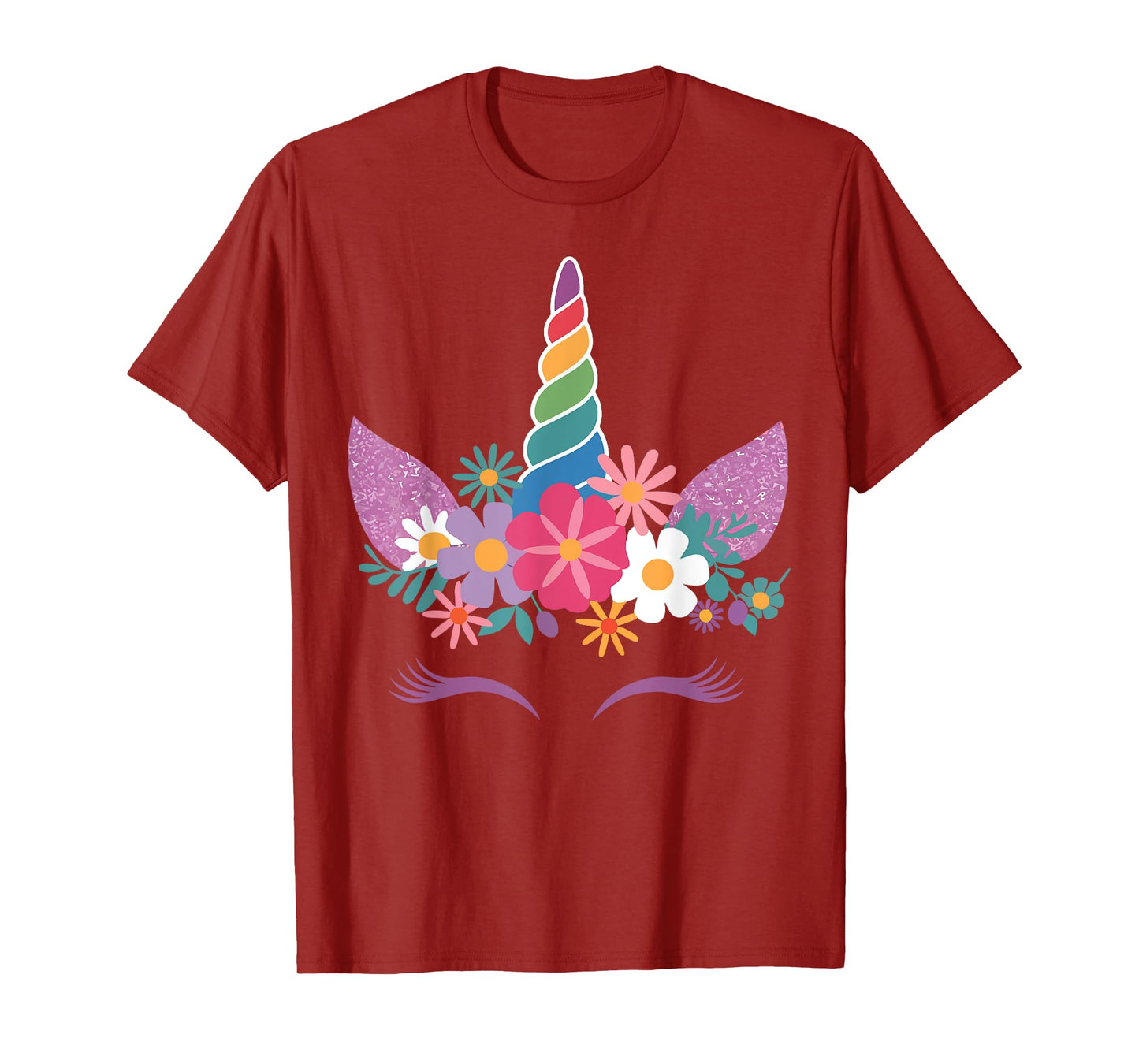 Cute Unicorn Face present for Unicorn Lovers and Dreamers T-Shirt