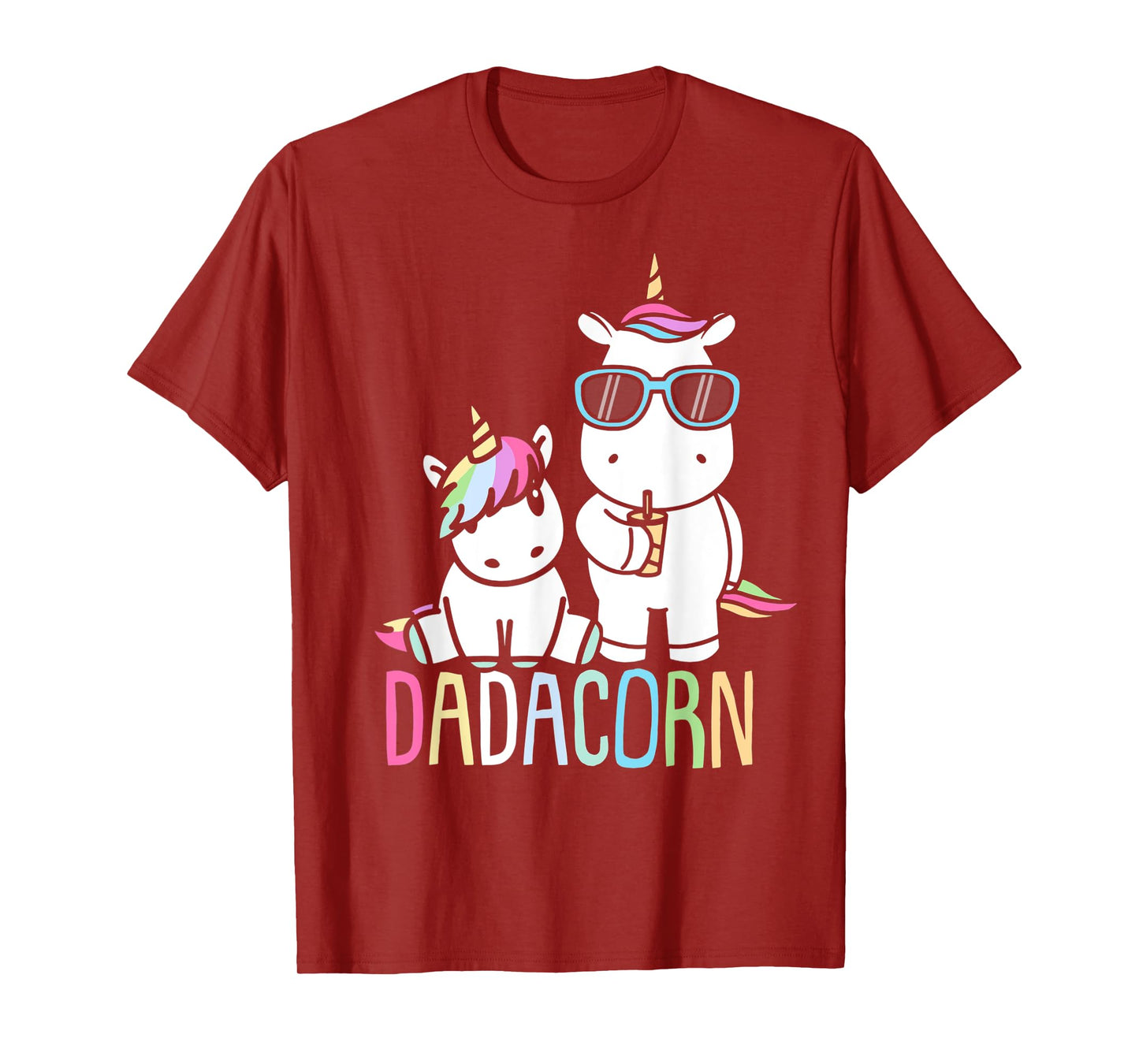 Funny Father's Day Dadacorn Shirt Unicorn Dad Baby T-Shirt