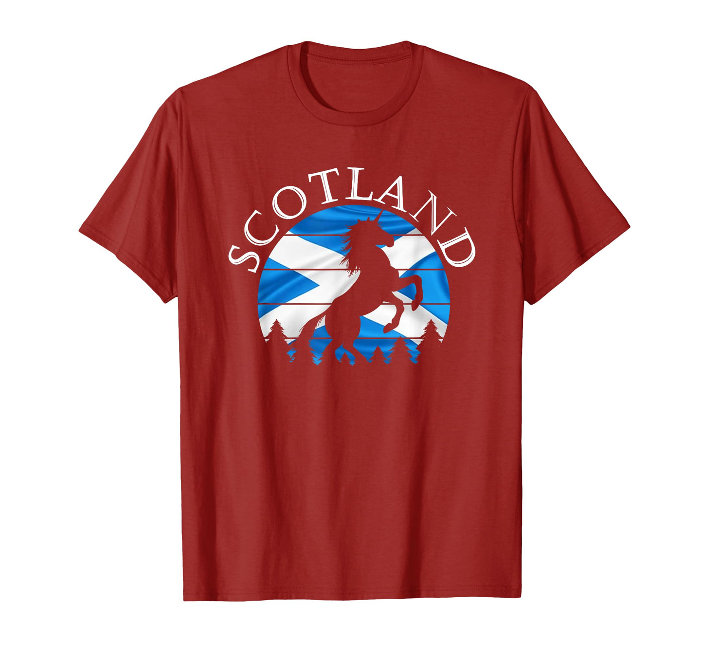 Scottish Pride Scotland Unicorn Scotland Flag Saltire T-Shirt