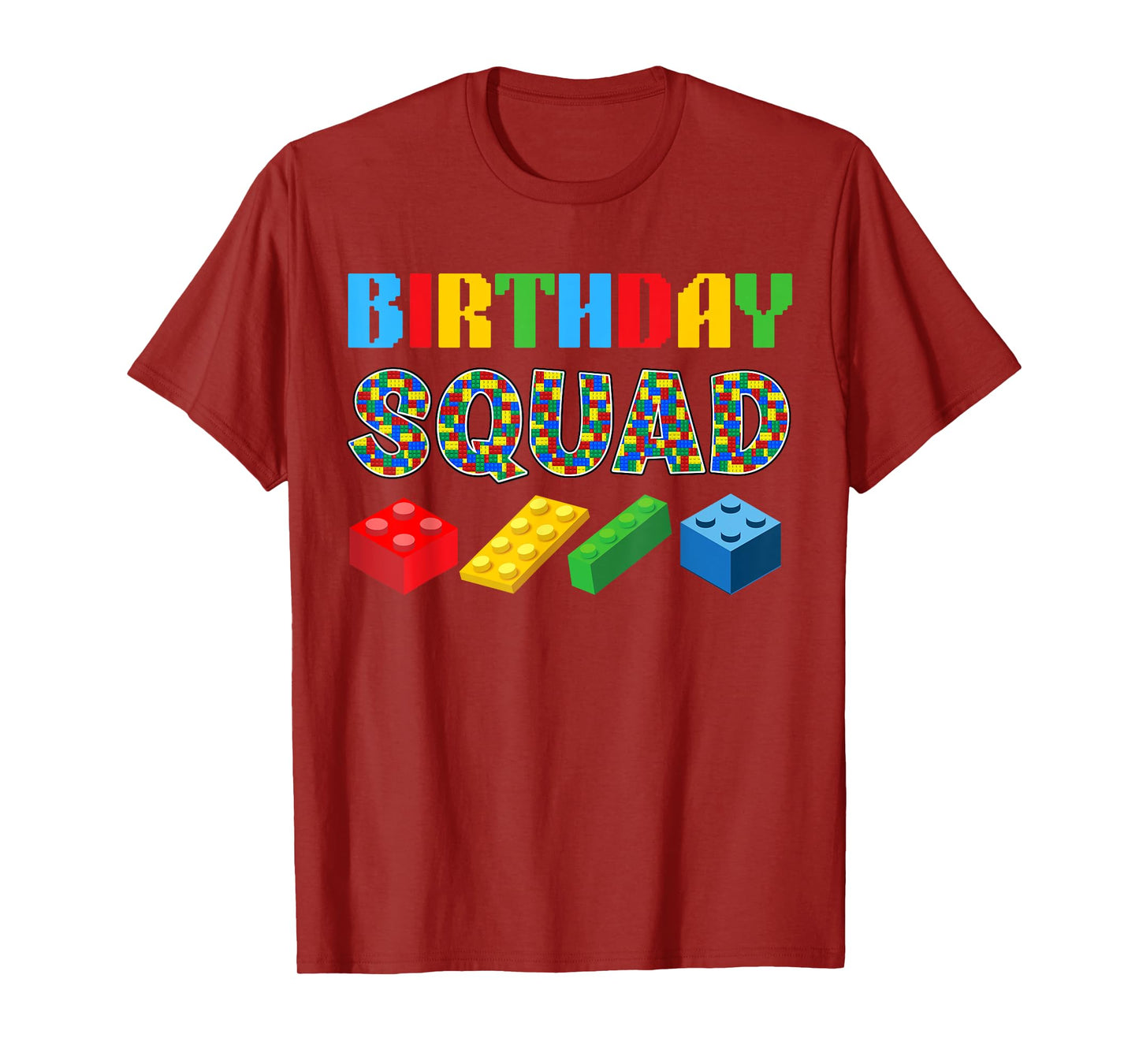 Birthday Squad Blocks Building Master Builder Bday Tee Funny T-Shirt