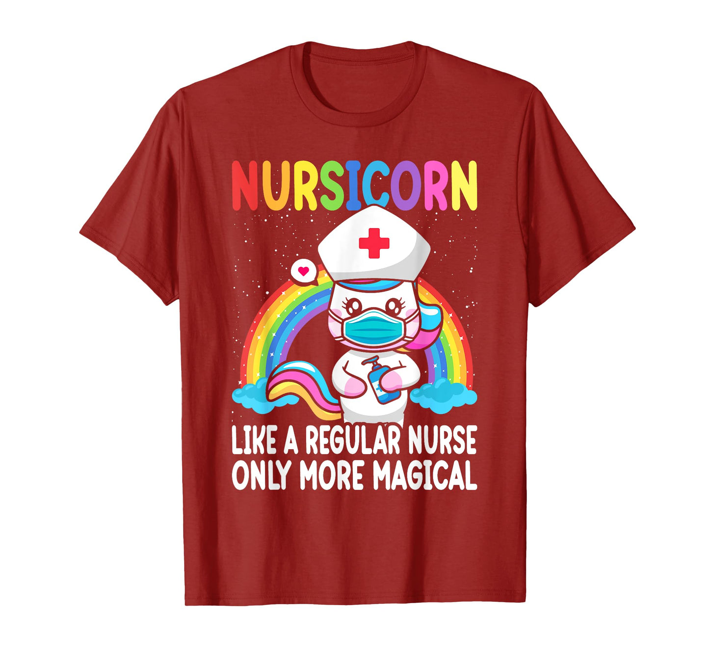 Cool Nurse For Men Women Unicorn Medical Nurses RN Nursing T-Shirt