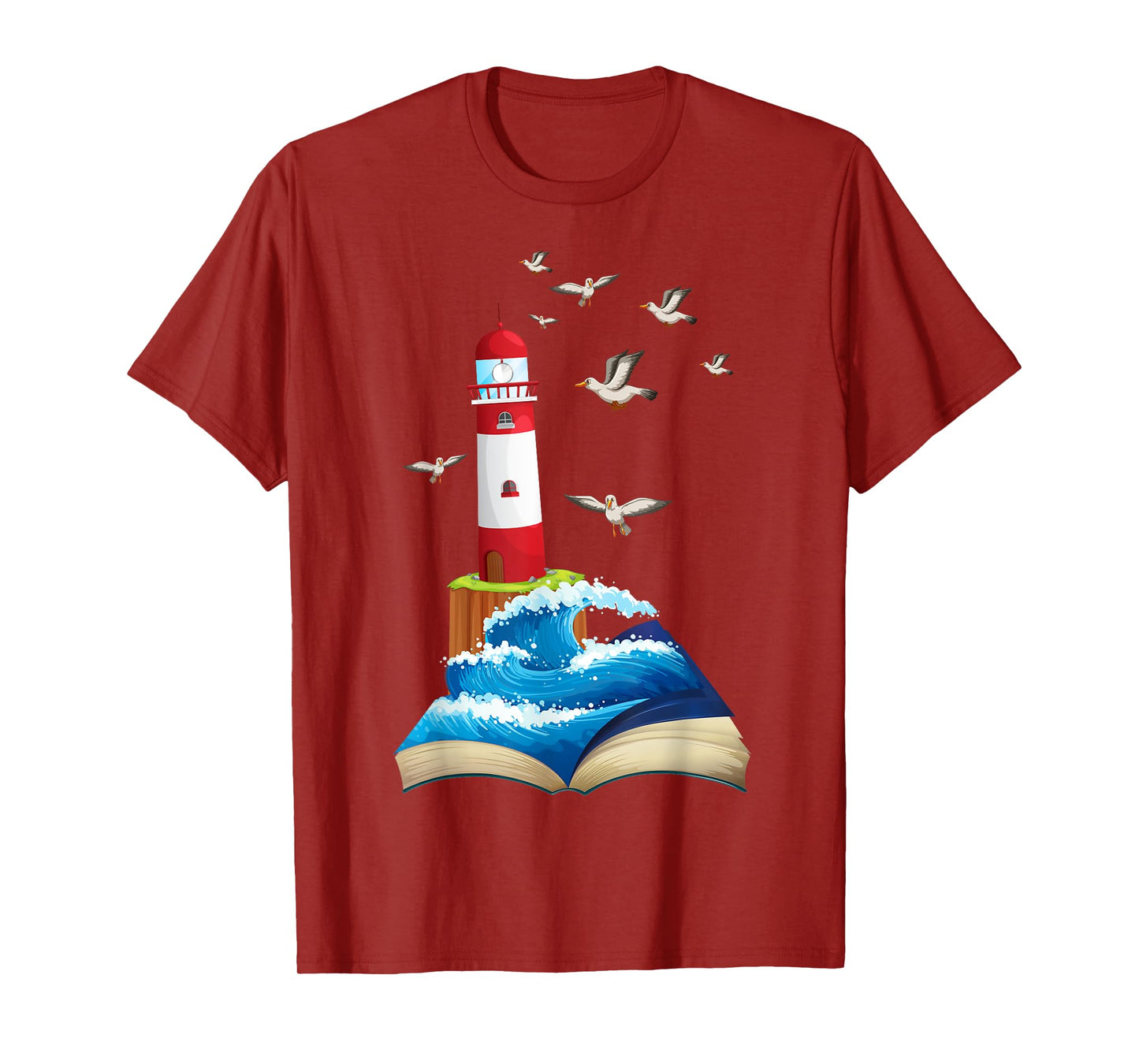 Funny Lighthouse Lover Ocean Seagulls Love Lighthouses T-Shirt