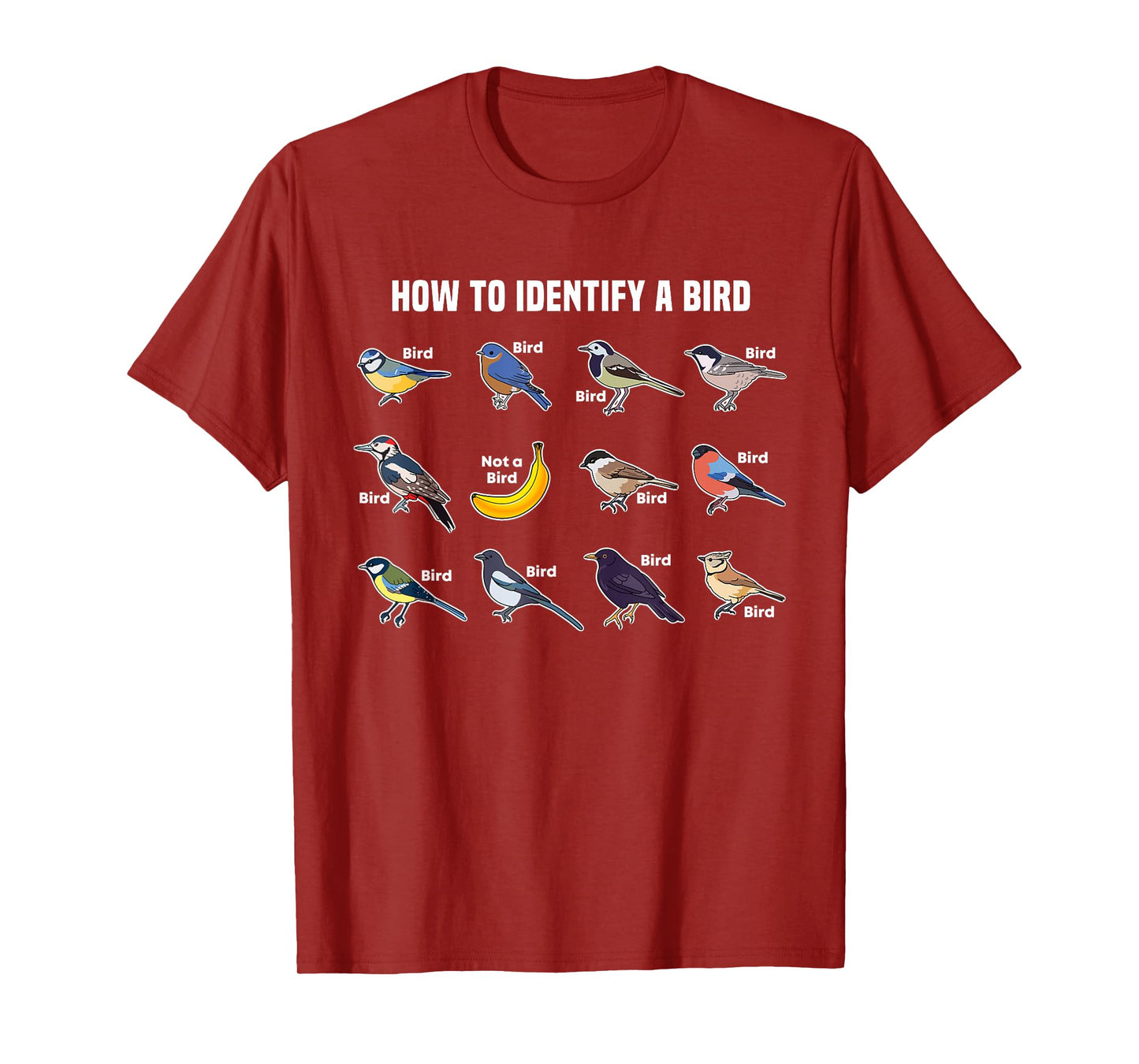 Funny Bird Watcher How To Identify a Bird Unique Birder Gift T-Shirt