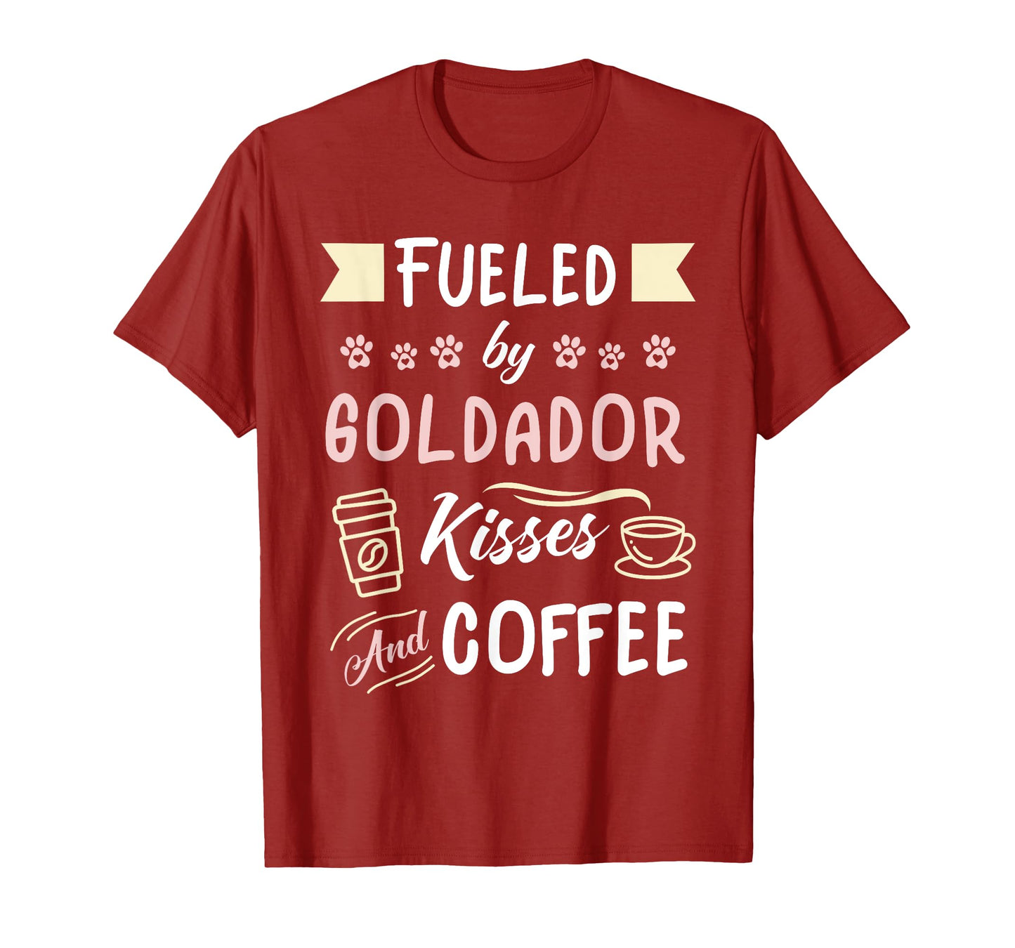 Goldador Mom Coffee Lover Golden Retriever Lab T-Shirt