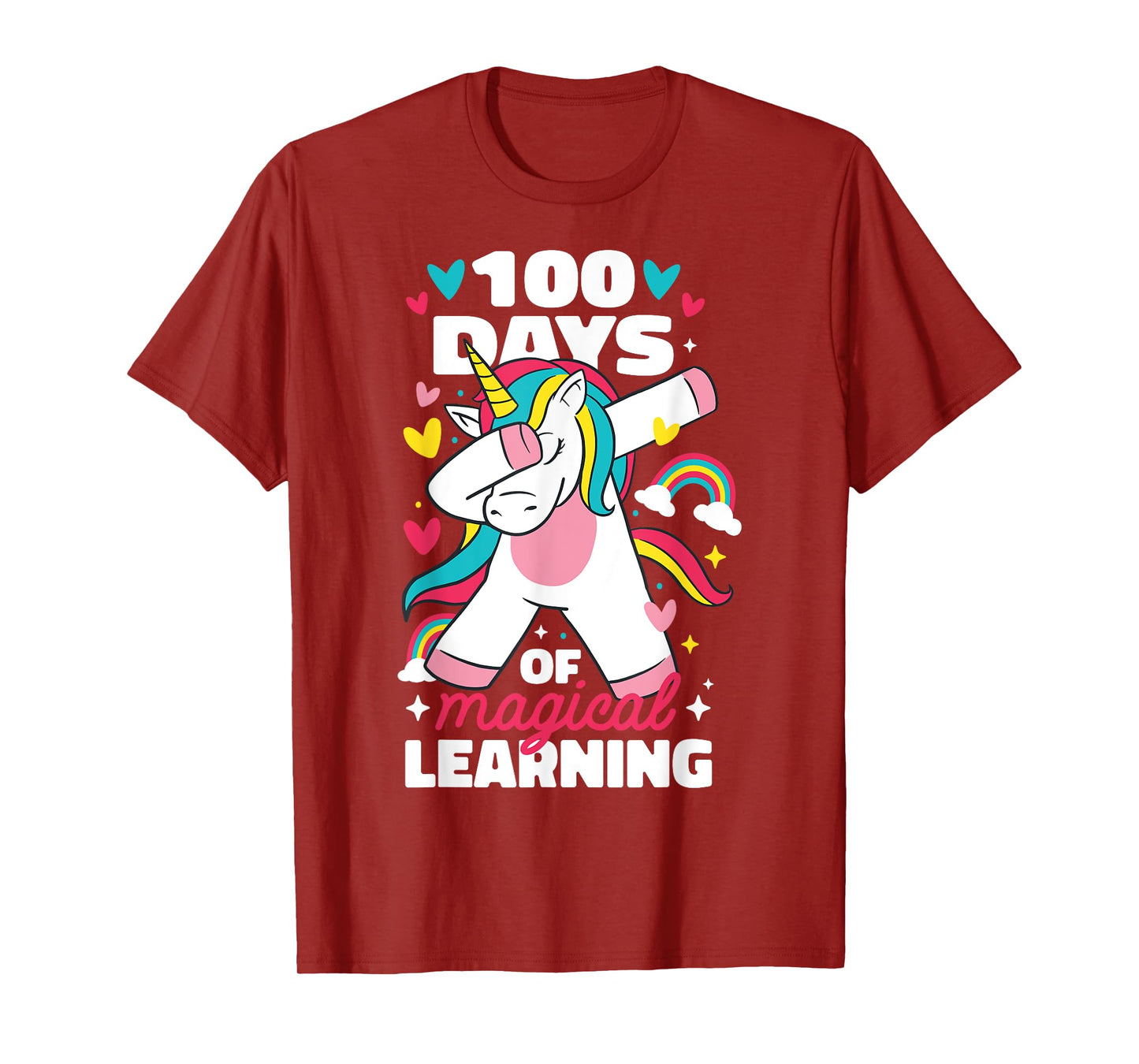 100 Days of Magical Learning 100th Day of School Unicorn T-Shirt