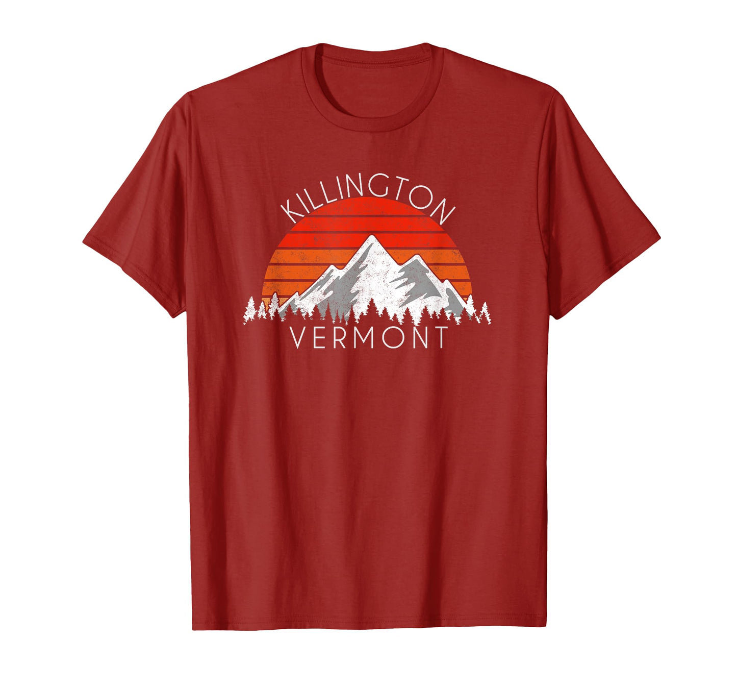Retro Vintage Killington, Vermont Distressed T-Shirt