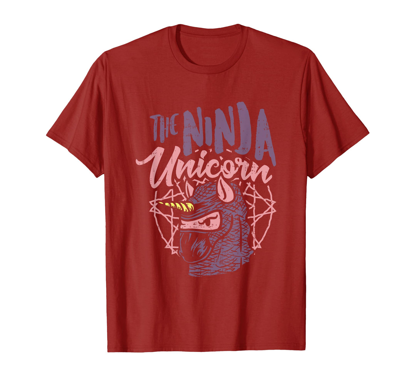 The Ninja Unicorn - Fantasy Assassin with stabbing Horn T-Shirt