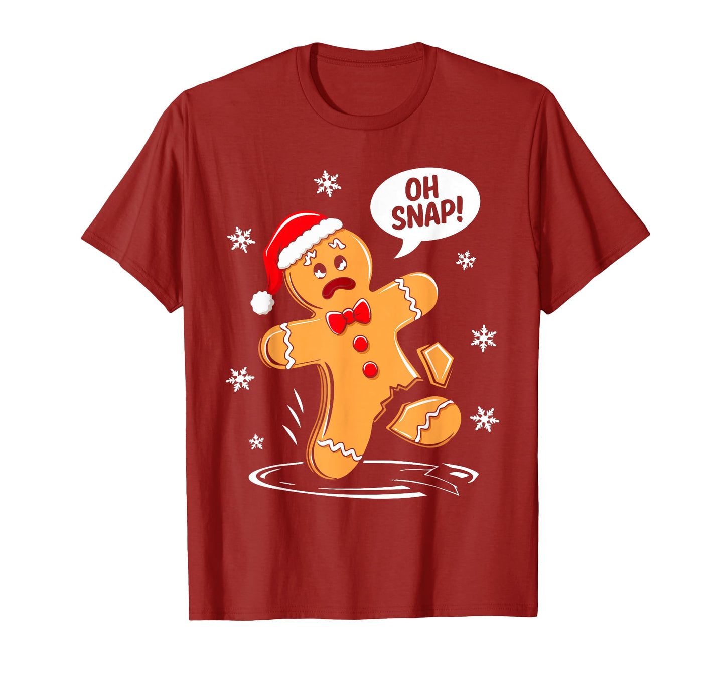 Oh Snap Gingerbread Man Shirt Adult Kids Men Women Costume T-Shirt