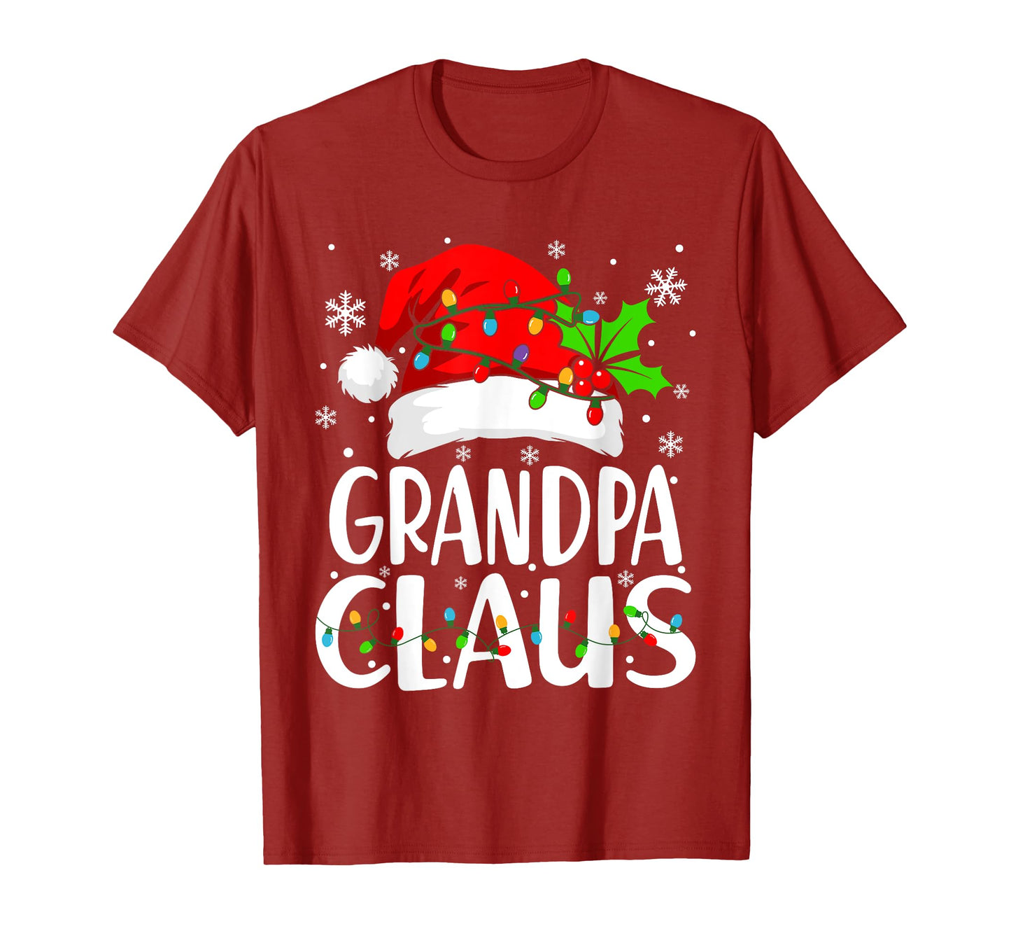 Grandpa Claus Christmas Santa Matching Family Xmas Pajamas T-Shirt