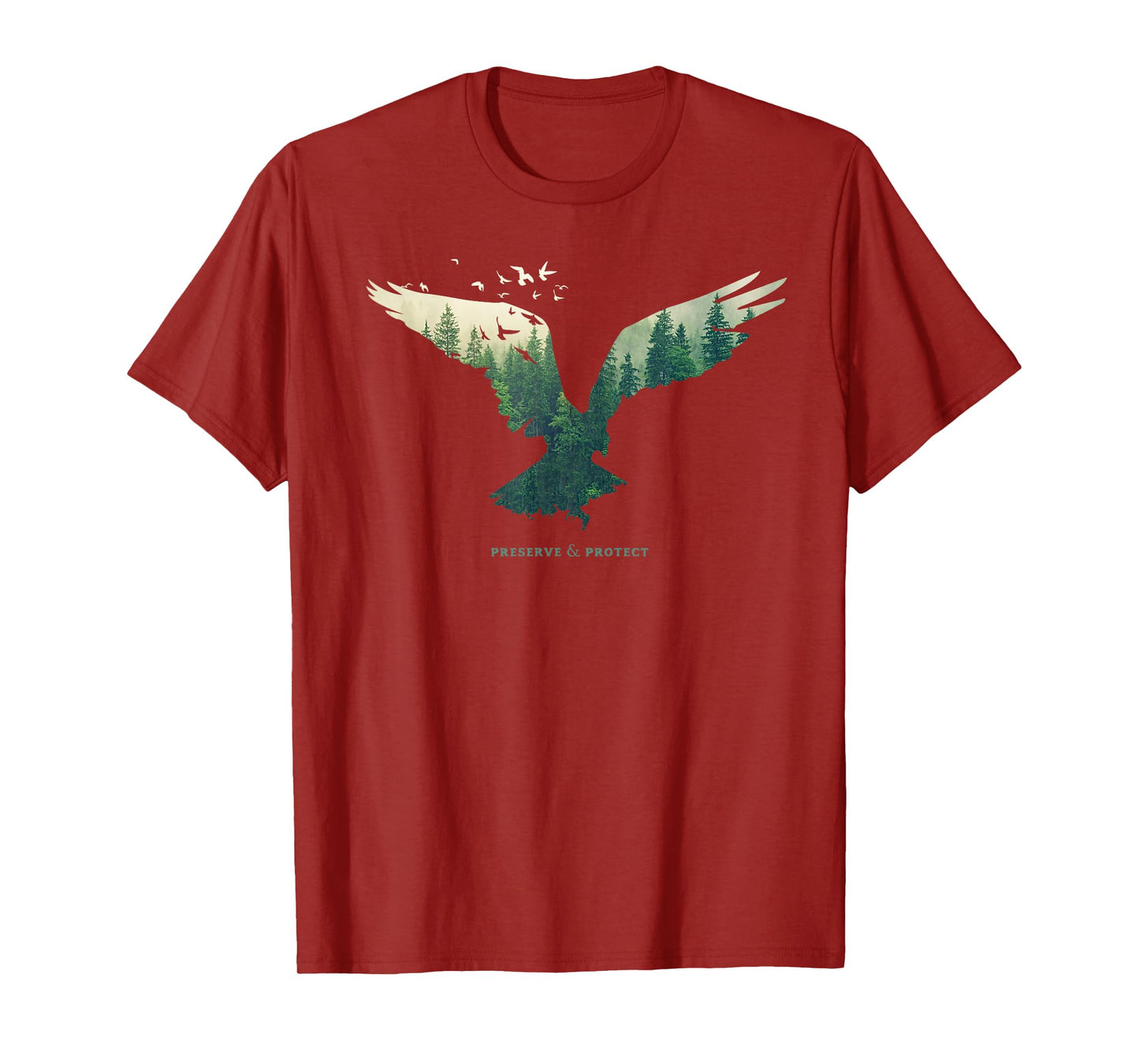 Preserve & Protect Vintage National Park Eagle Bird T-Shirt
