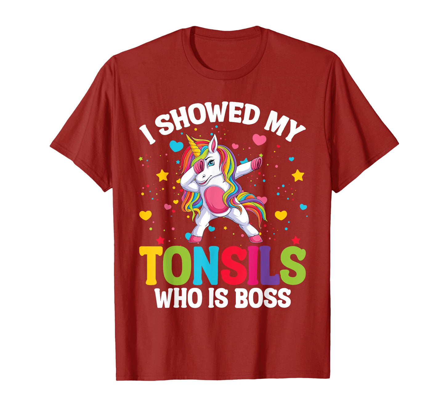 Tonsillectomy Recovery Kids Unicorn Tonsil Removal Surgery T-Shirt