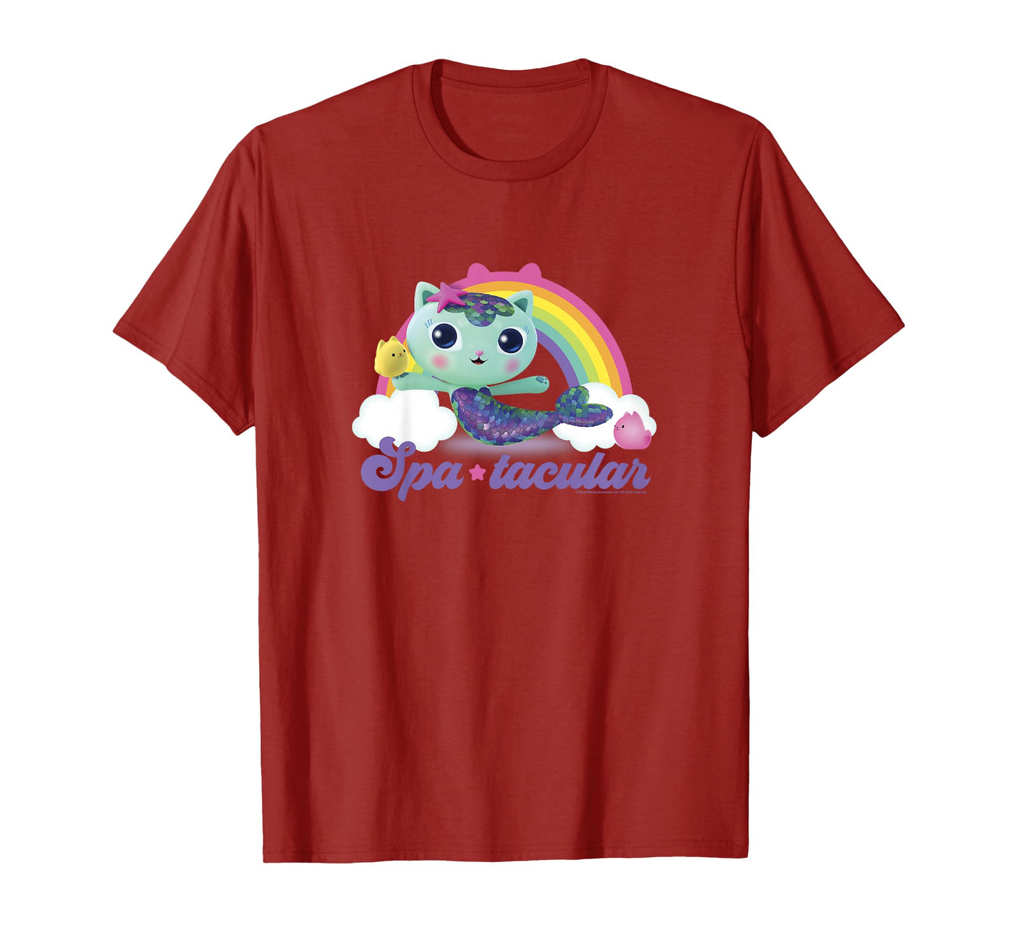 Kids Gabby's Dollhouse MerCat Spa-tacular Rainbow Youth T-Shirt