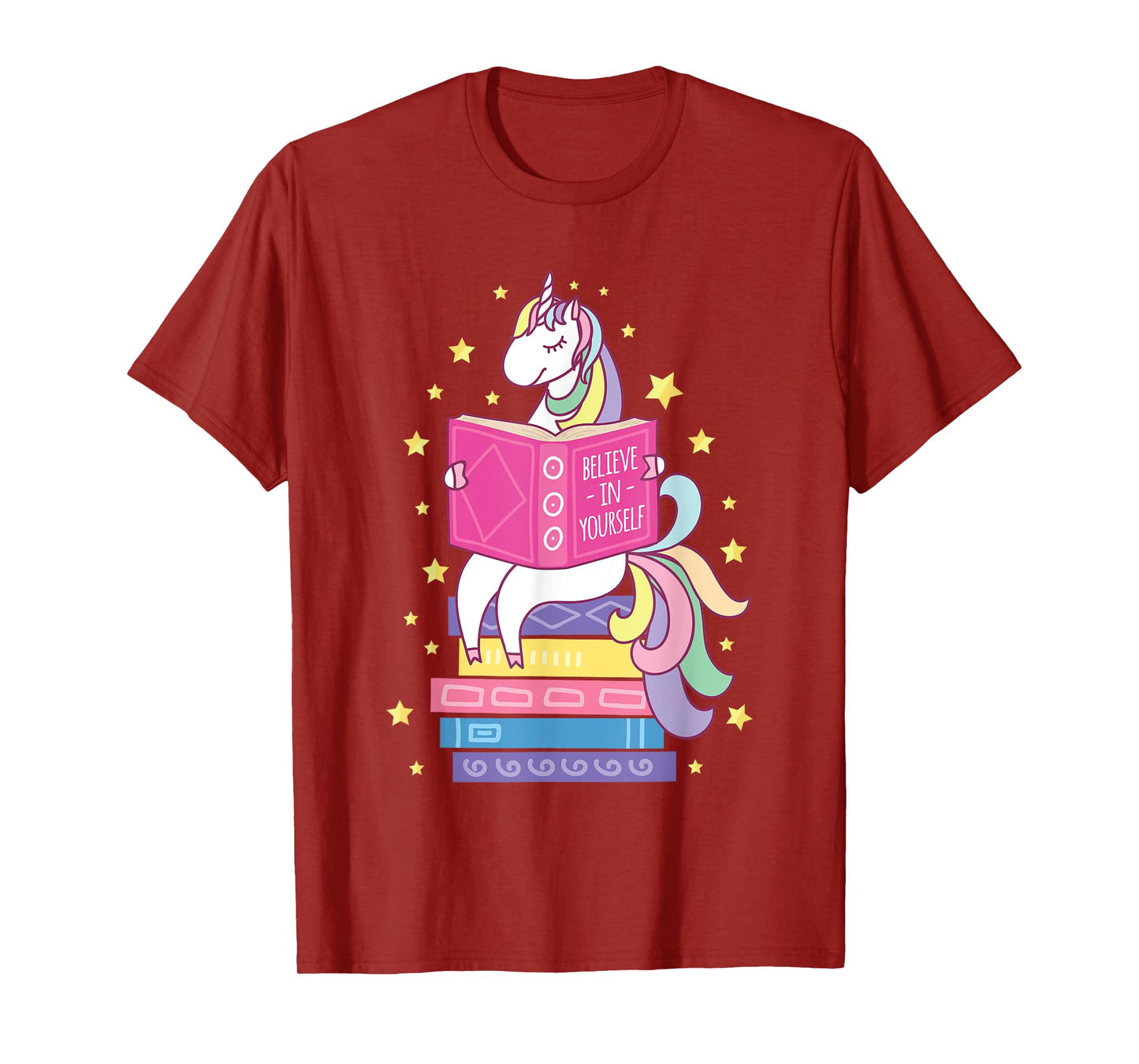 Reading Library Unicorn Read Books Lover Reader Gift T-Shirt