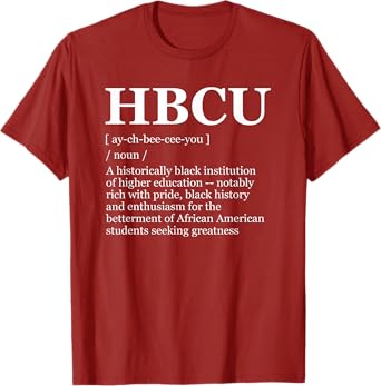 HBCU Colleges & Universities Black History Month Acronym T-Shirt
