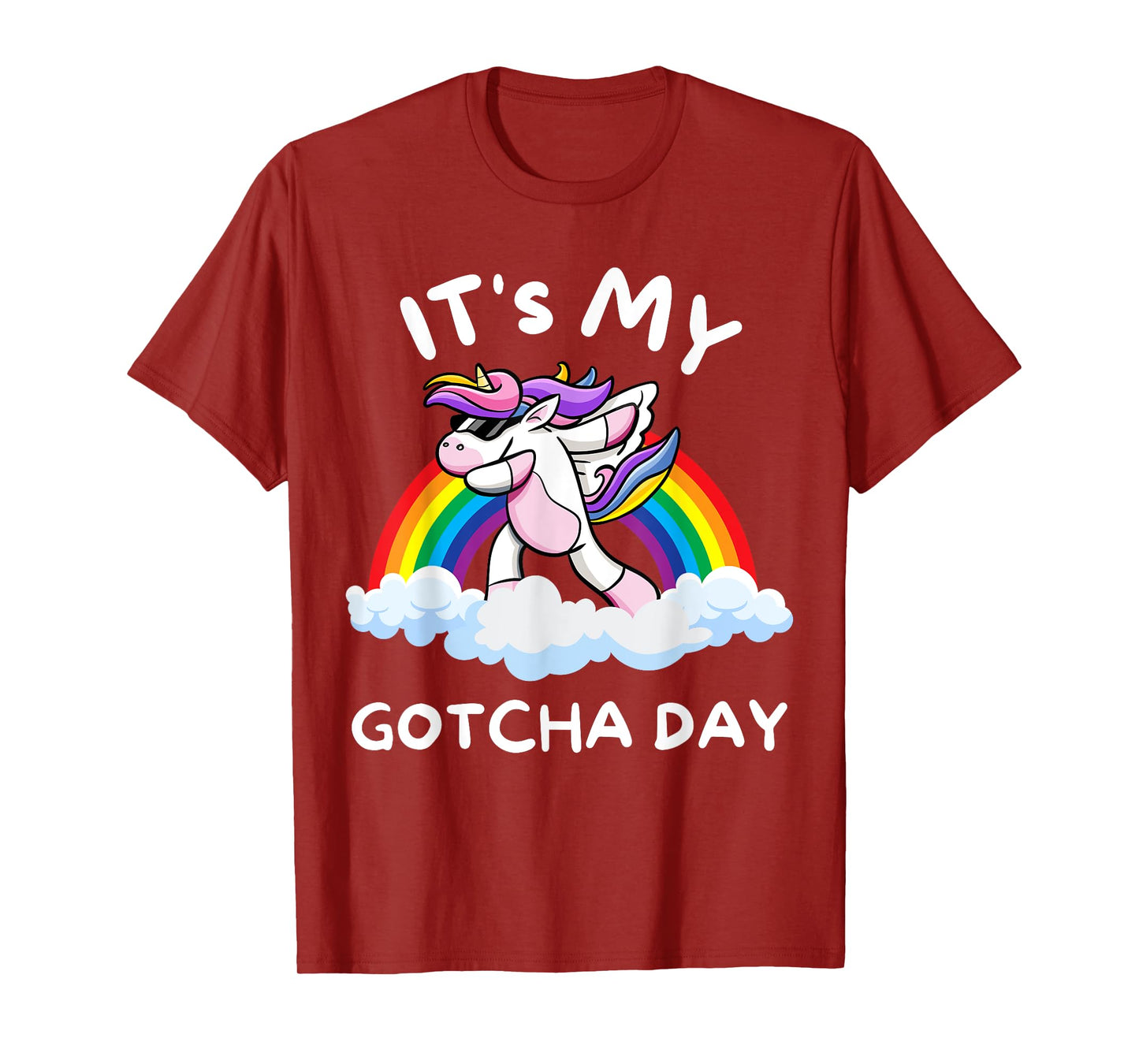 It's My Gotcha Day Welcome Children Adoption Dabbing Unicorn T-Shirt