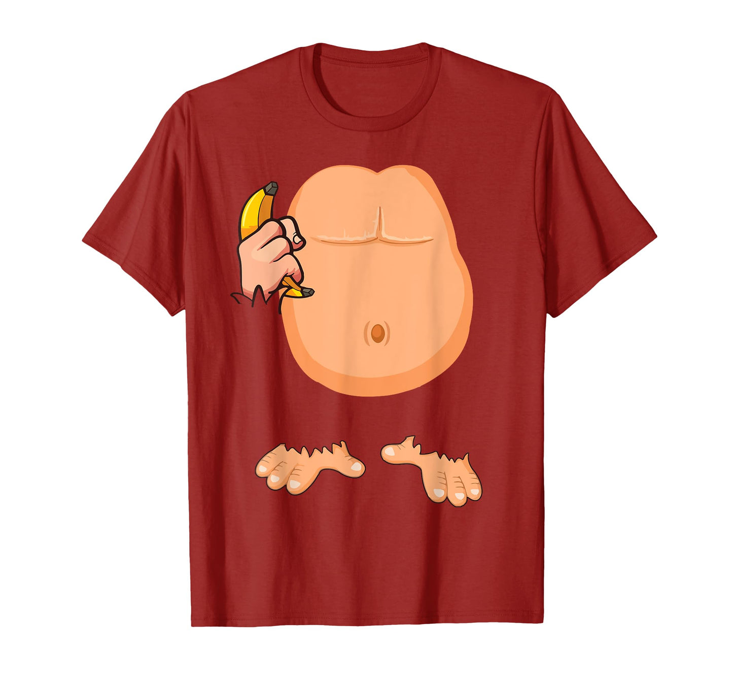 Monkey Costume Monkey Body Headless Halloween Costume T-Shirt
