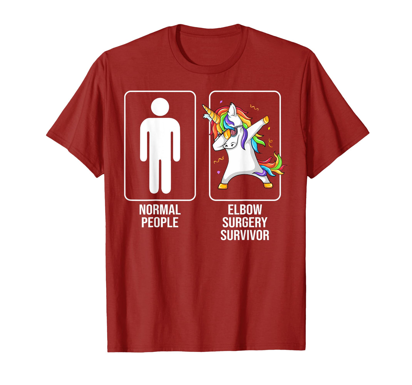 Elbow Surgery Survivor Unicorn Funny Elbow Surgery Recovery T-Shirt