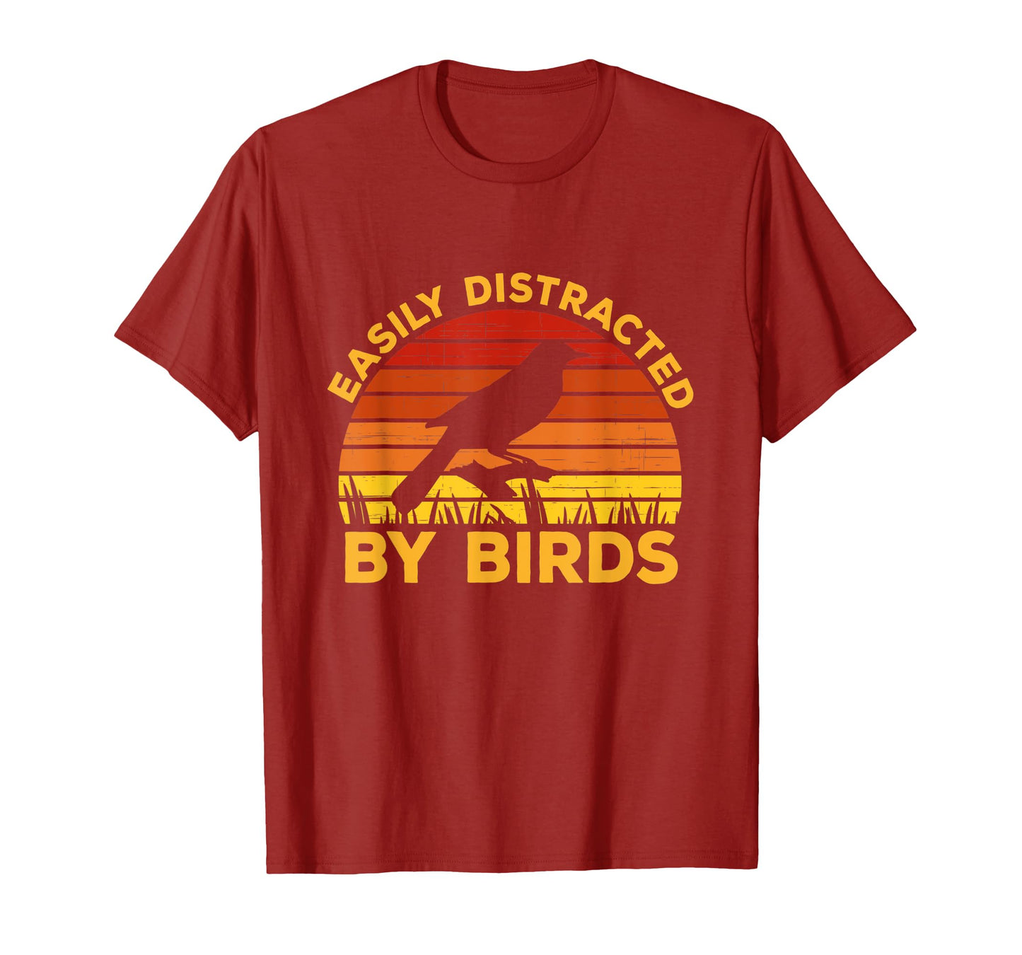 Easily Distracted By Birds Funny Watching Birding T-Shirt