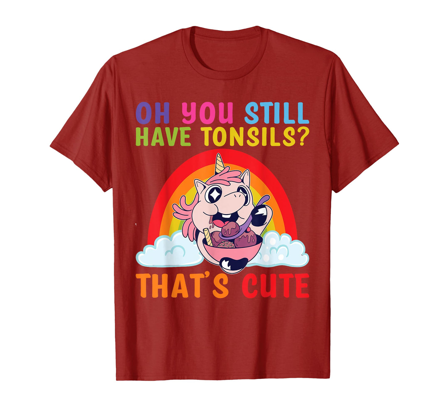 Tonsil Removal Surgery Recovery Tonsillectomy Unicorn T-Shirt