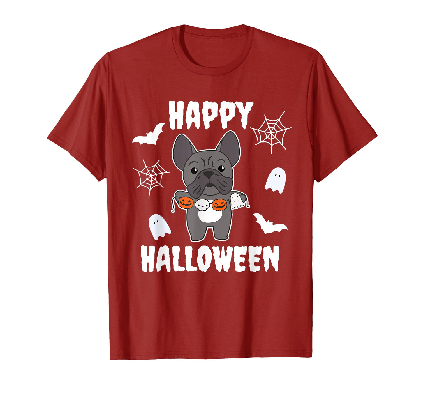 French Bulldog Happy Halloween Pumpkin Dogs Halloween T-Shirt