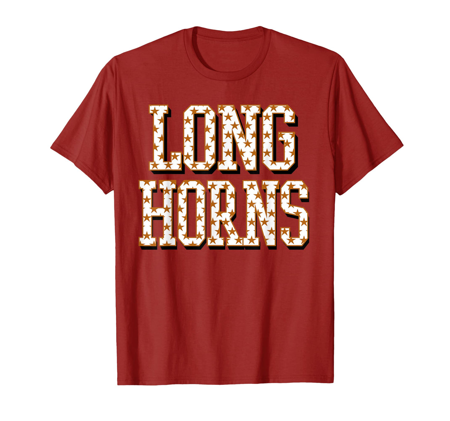 Longhorn Orange black white school spirit game day longhorn T-Shirt