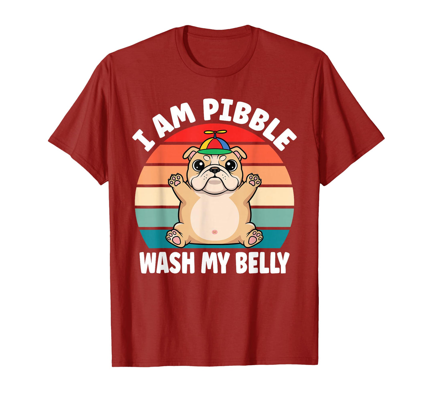 I am Pibble Wash My Belly Funny Bulldog Meme Kids T-Shirt