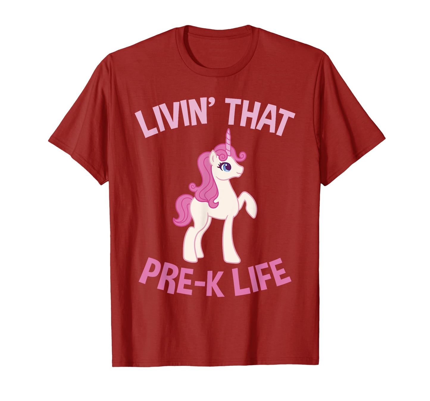 Livin that Pre K Life Unicorn Pre School T-Shirt