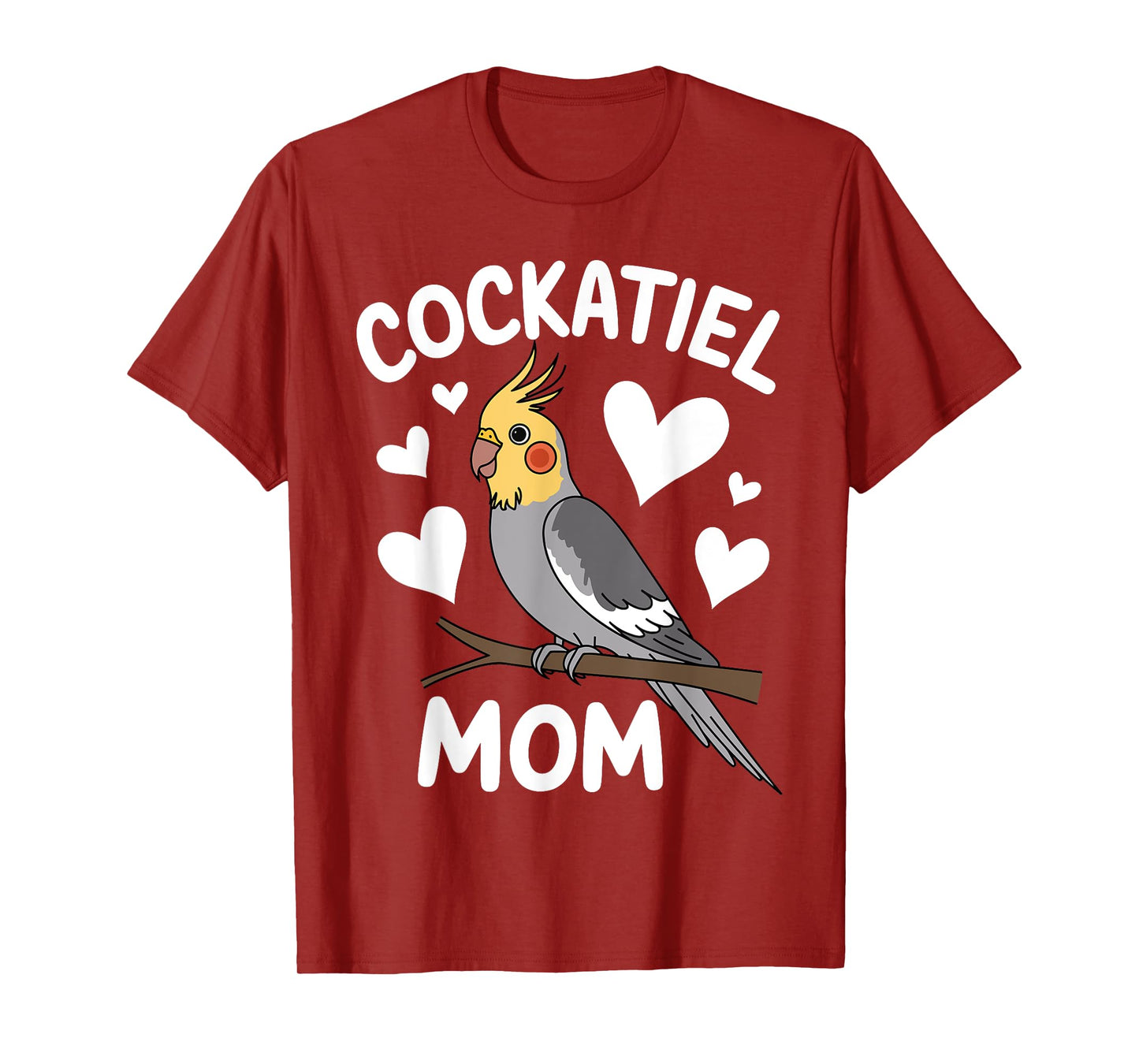Cool Cockatiel Design For Women Girls Cockatiel Bird Lover T-Shirt