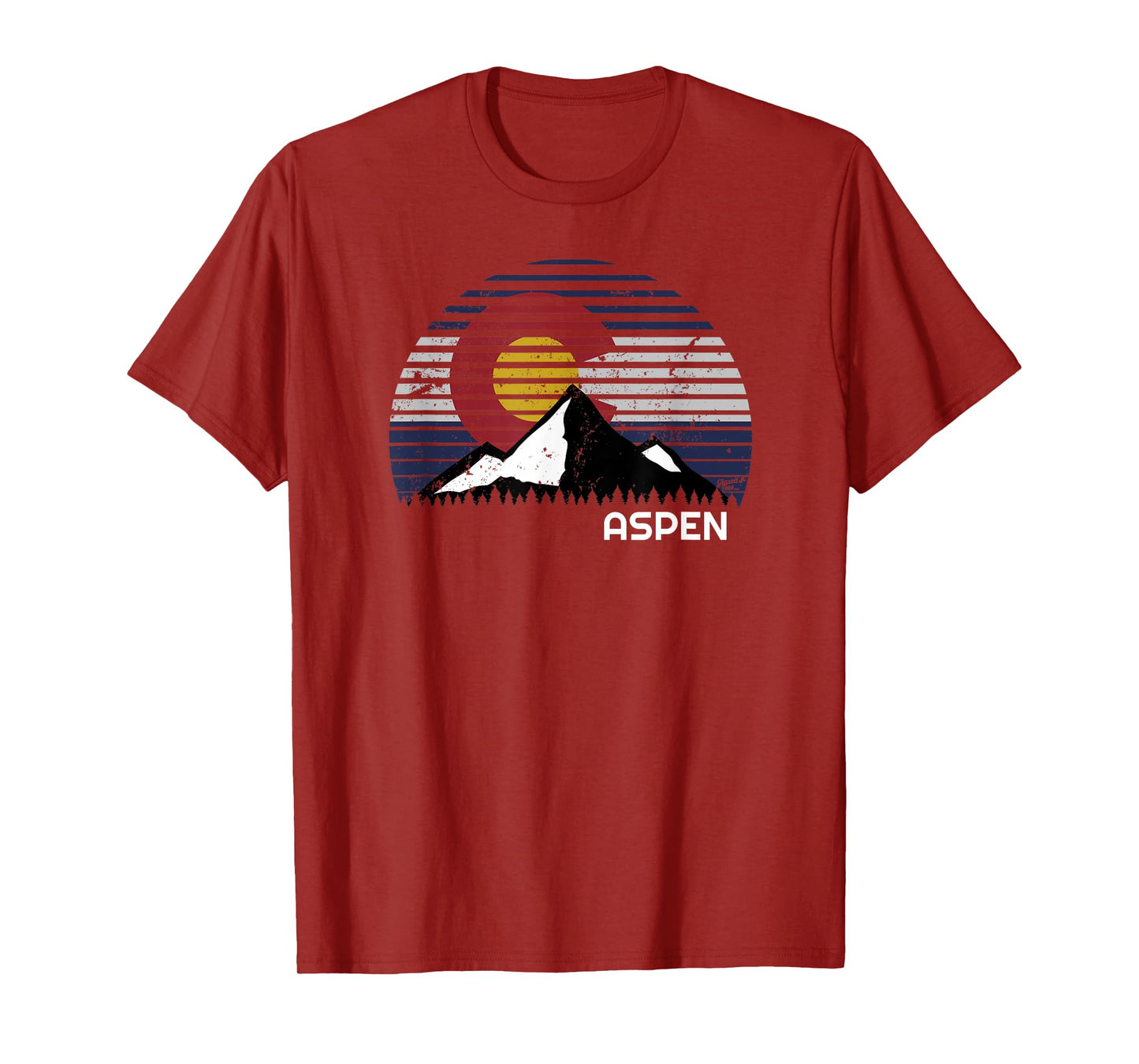 Aspen Colorado Flag - CO Bluebird Day Mountain T-Shirt