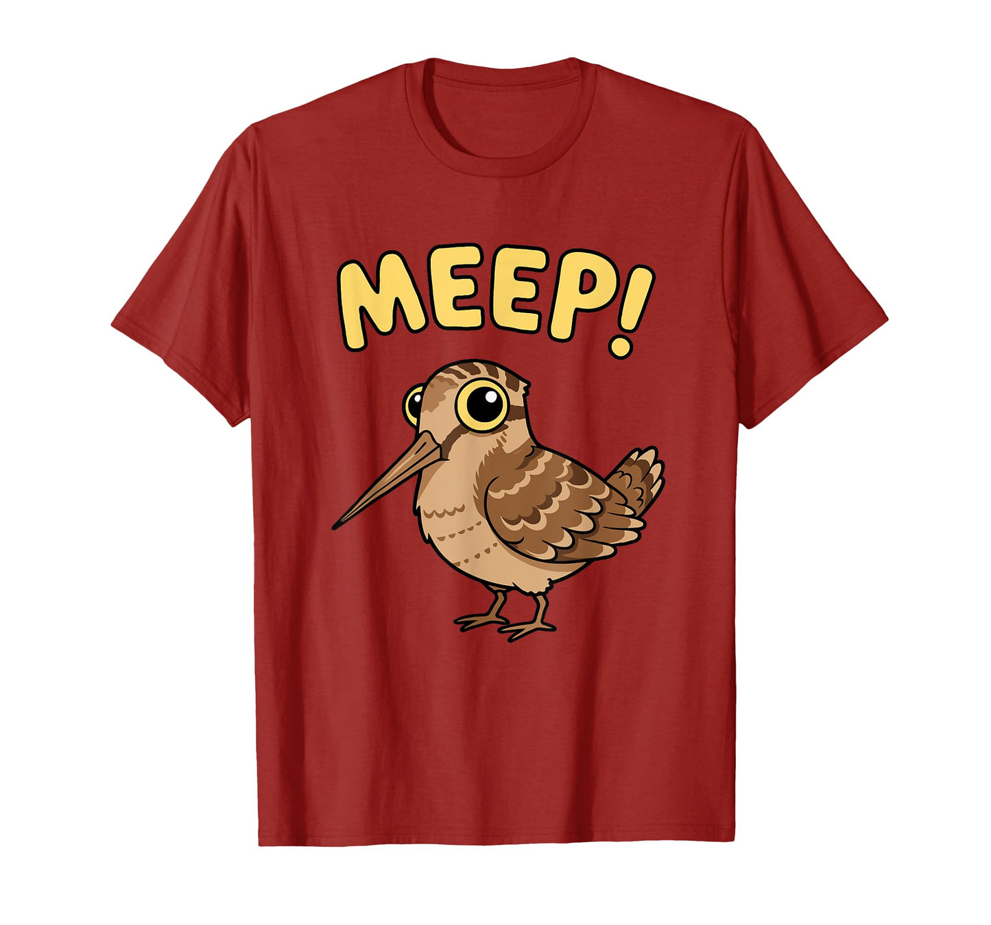 Meep Bird Saying Meep Bird Meme Cute American Woodcock Meep T-Shirt