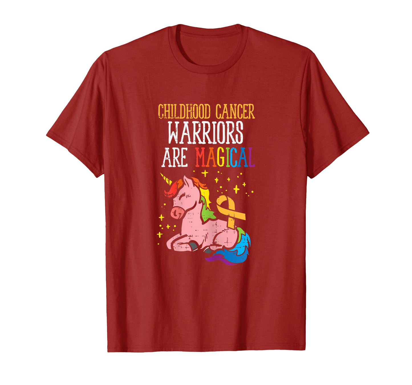 Unicorn Childhood Cancer Warriors Are Magical Awareness T-Shirt