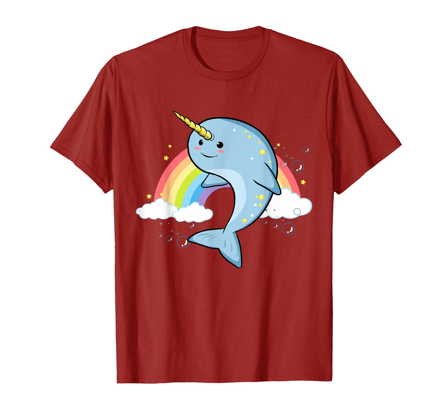 Funny Narwhal Unicorn of the Sea Lover Horn Rainbow Kawaii T-Shirt