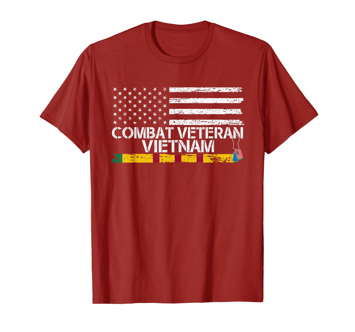Combat Veteran Vietnam - Veteran Patriotic Father's Day T-Shirt
