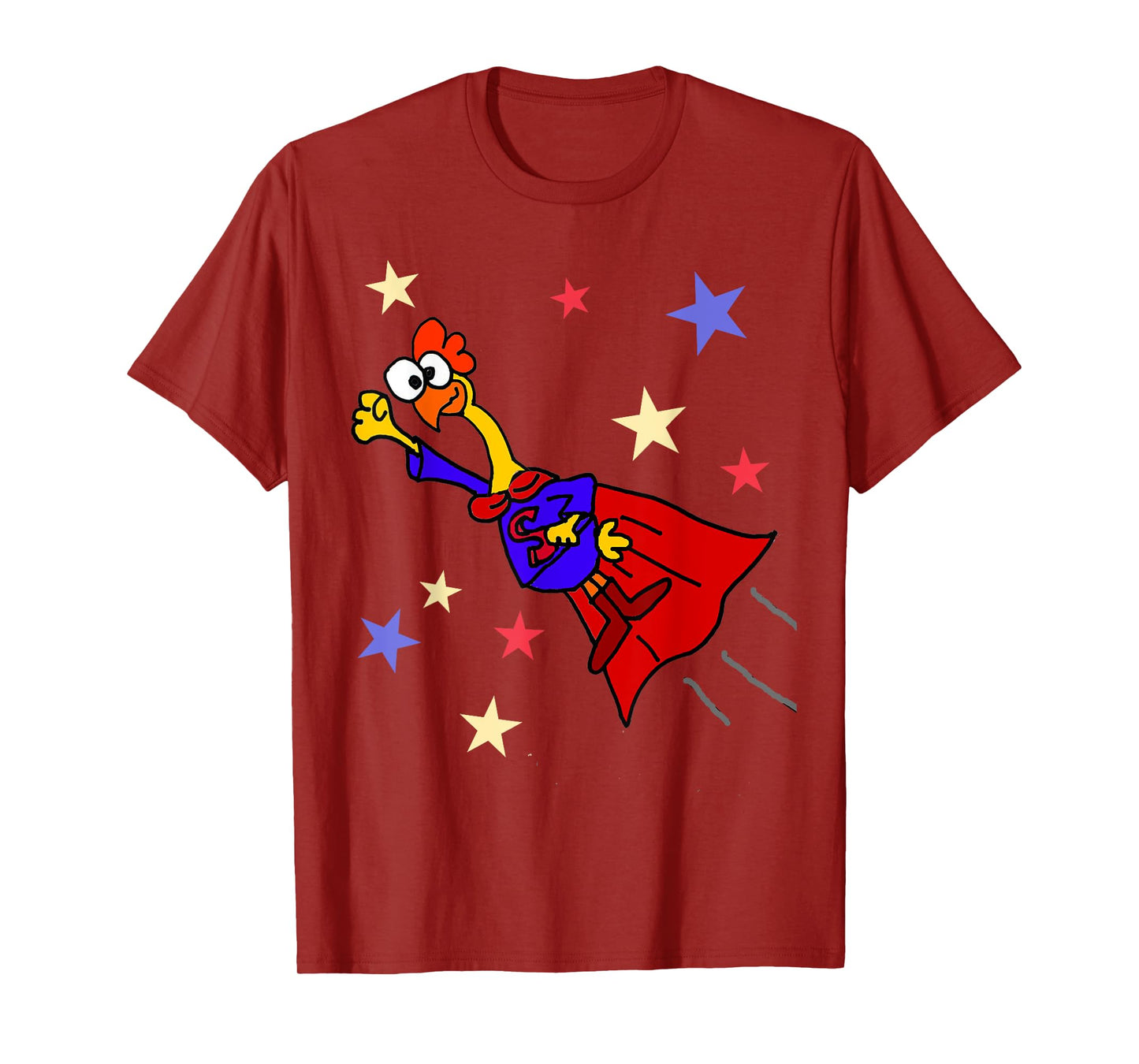 SmileteesFunny Funny Rubber Chicken Flying Superhero T-shirt T-Shirt